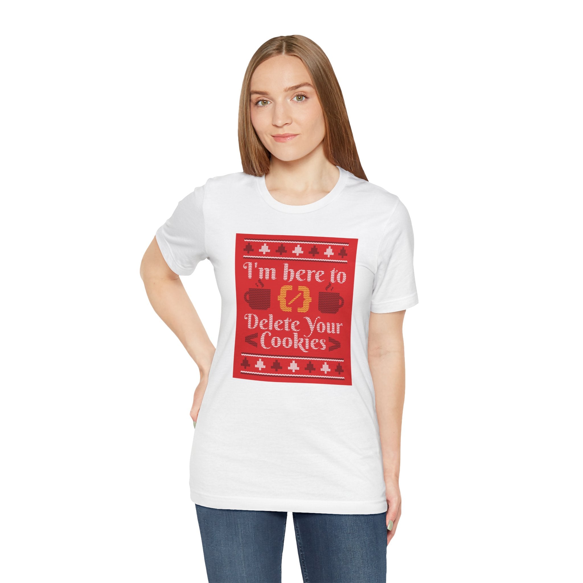 Delete Cookies Ugly Sweater - T-Shirt