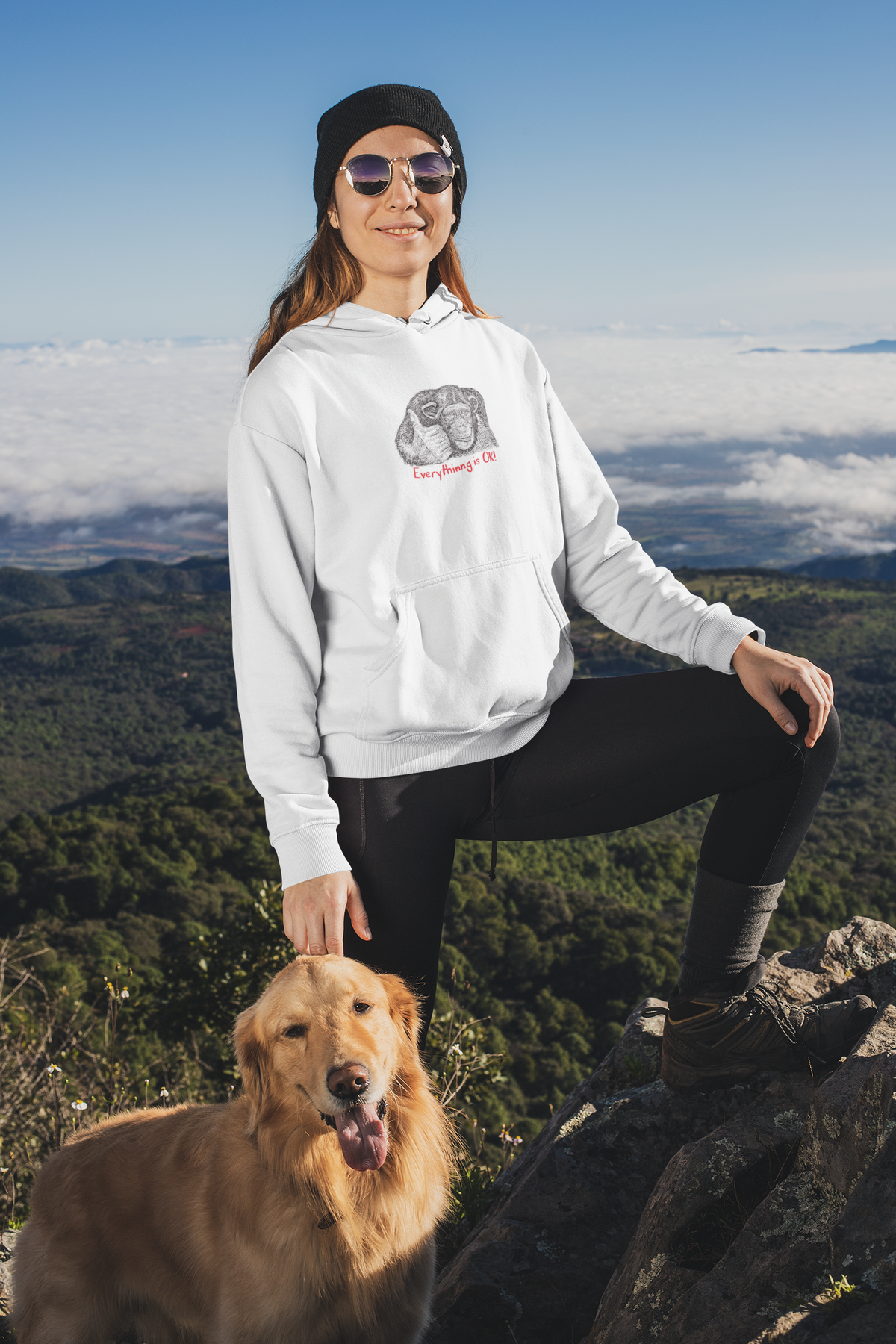 Everything Is OK Hoodie | Funny Optimist Graphic Hoodie | Meme Gift | Geekpsters