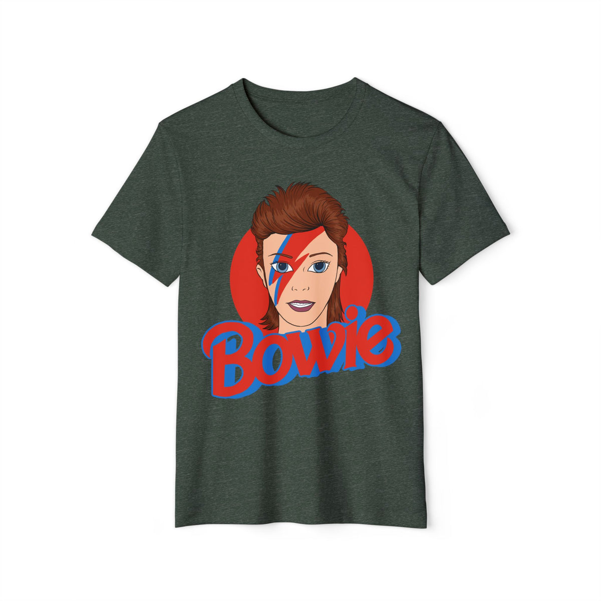 Glam Rock Lightning Bolt Portrait Recycled Organic Tee