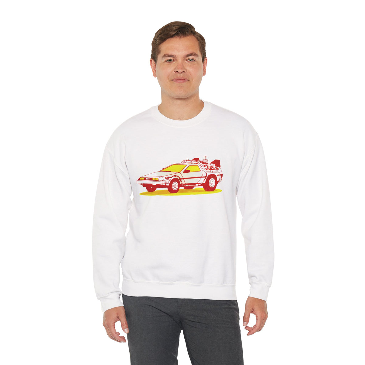 Retro Time Machine Car Sweatshirt