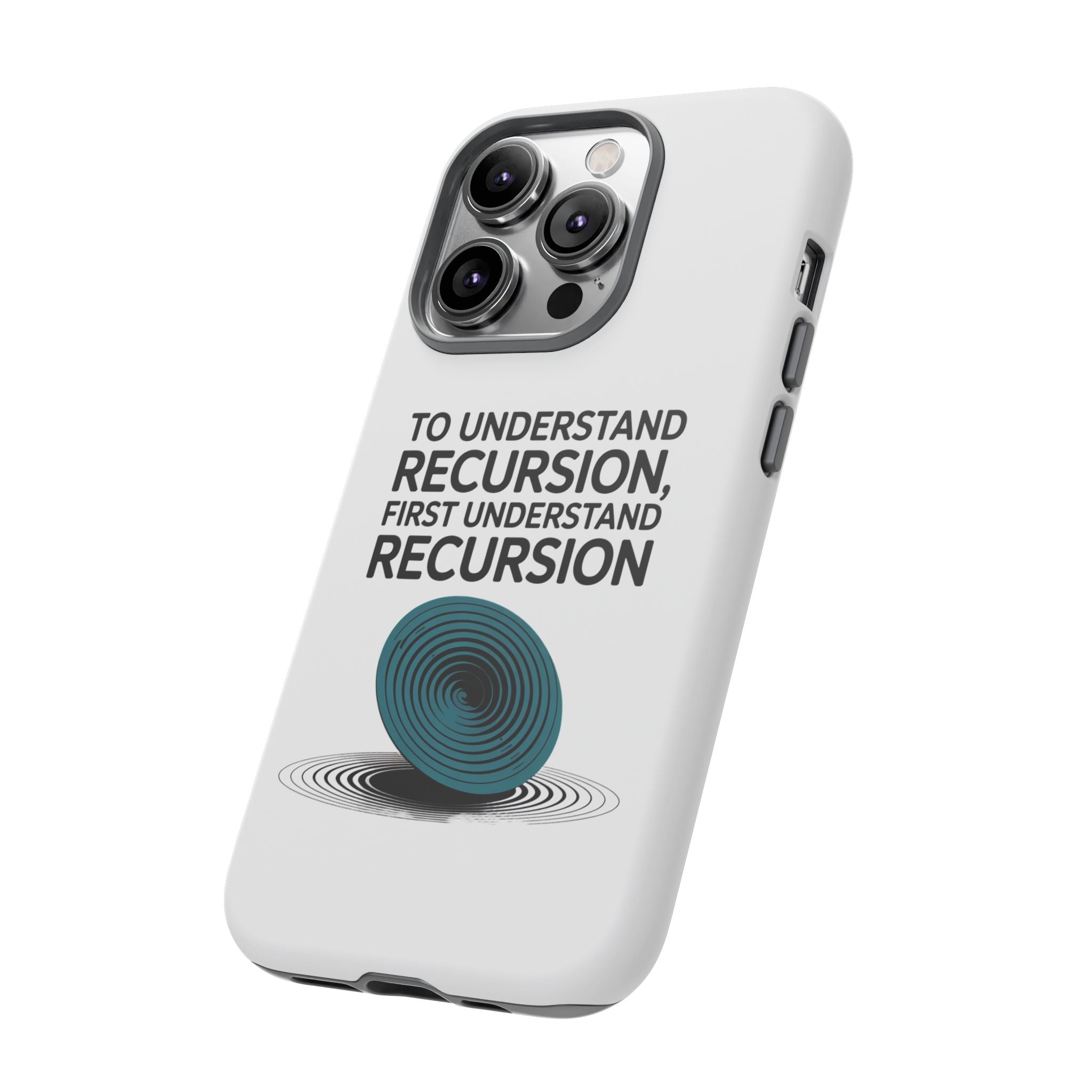 Recursion Black- Impact-Resistant Phone Case