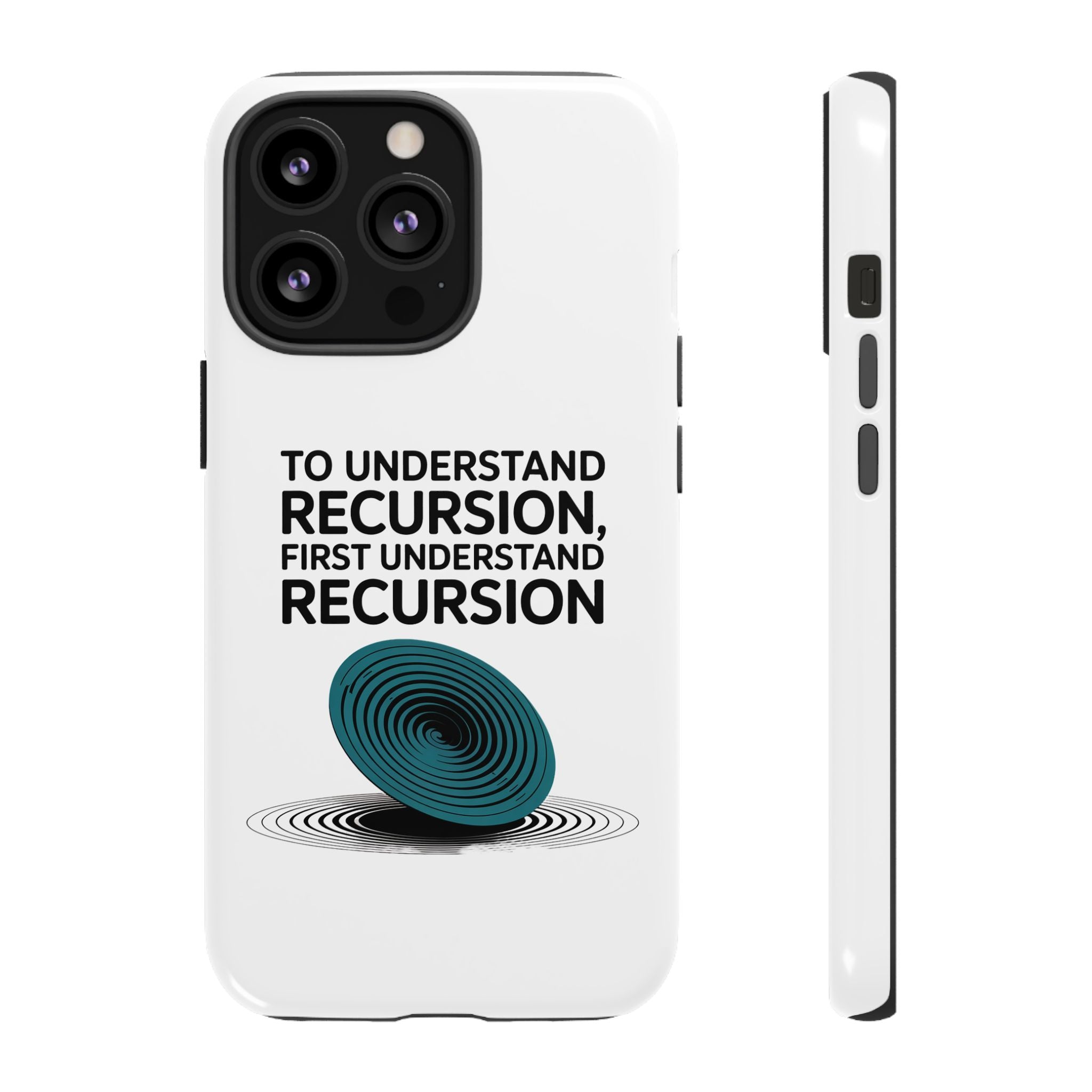 Recursion Black- Impact-Resistant Phone Case