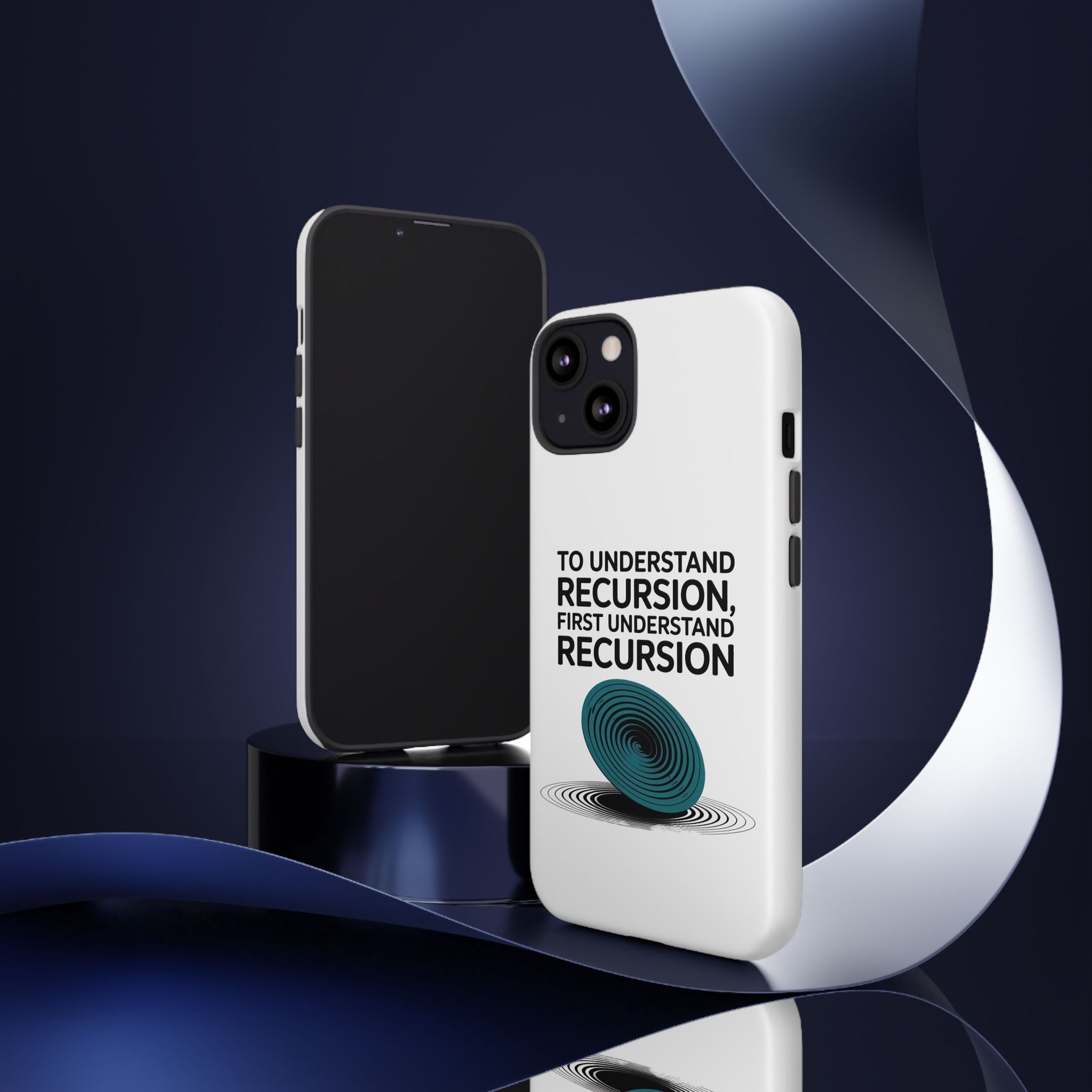 Recursion Black- Impact-Resistant Phone Case