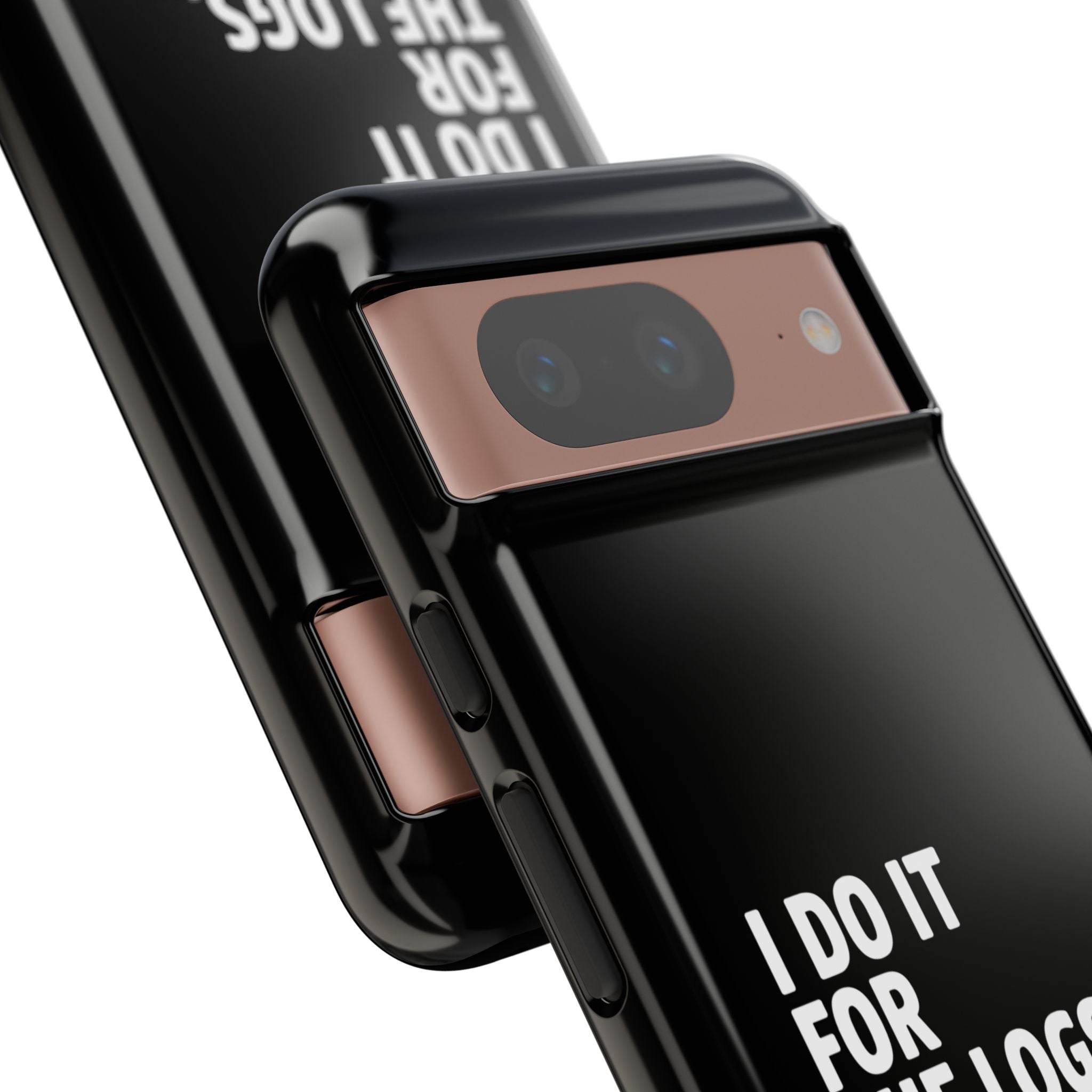 I DO IT FOR THE LOGS White- Impact-Resistant Phone Case