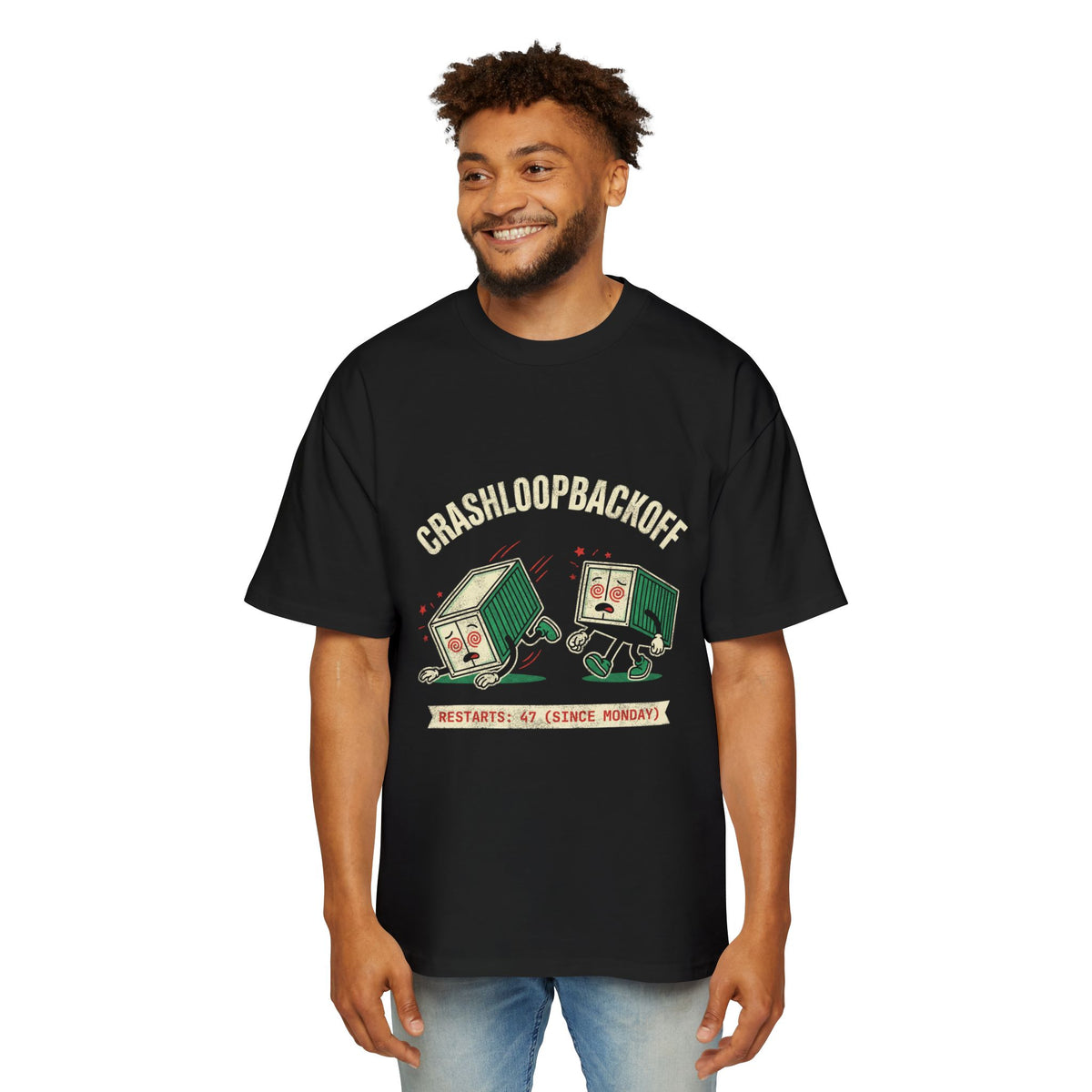 CrashLoopBackOff Restarted 47 Times Oversized Tee