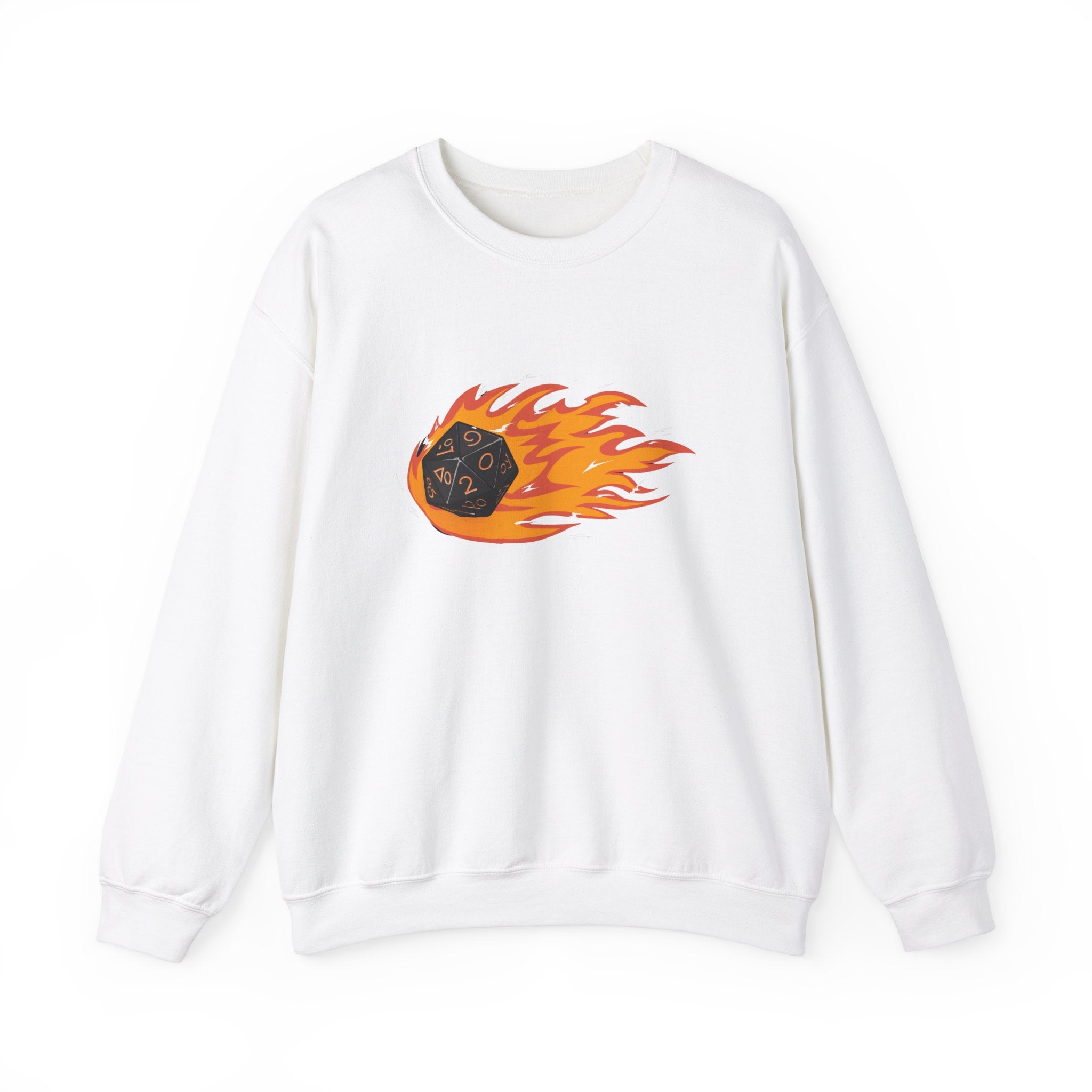 Polyhedral Dice On Fire -  Sweatshirt