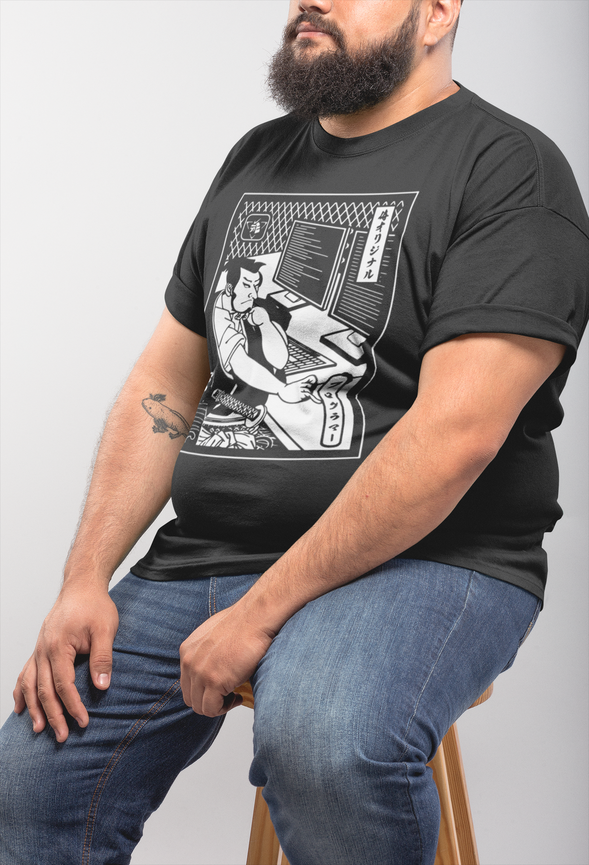 Back view of Coding Samurai t-shirt | Geekpsters