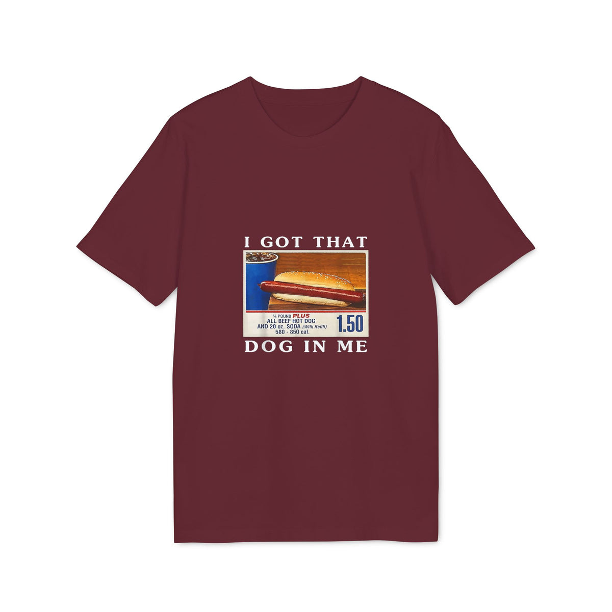I Got That Dog in Me Hot Dog Combo Organic Tee