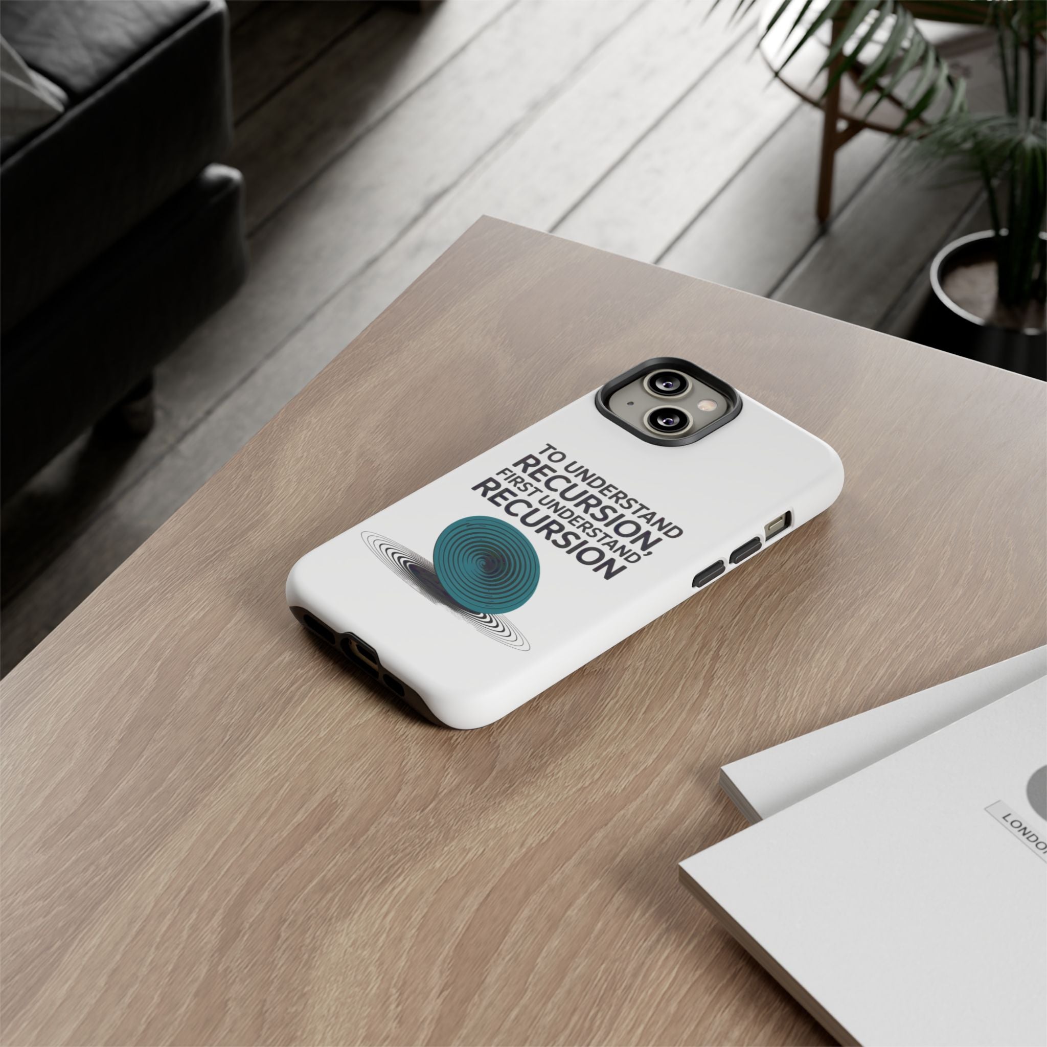Recursion Black- Impact-Resistant Phone Case