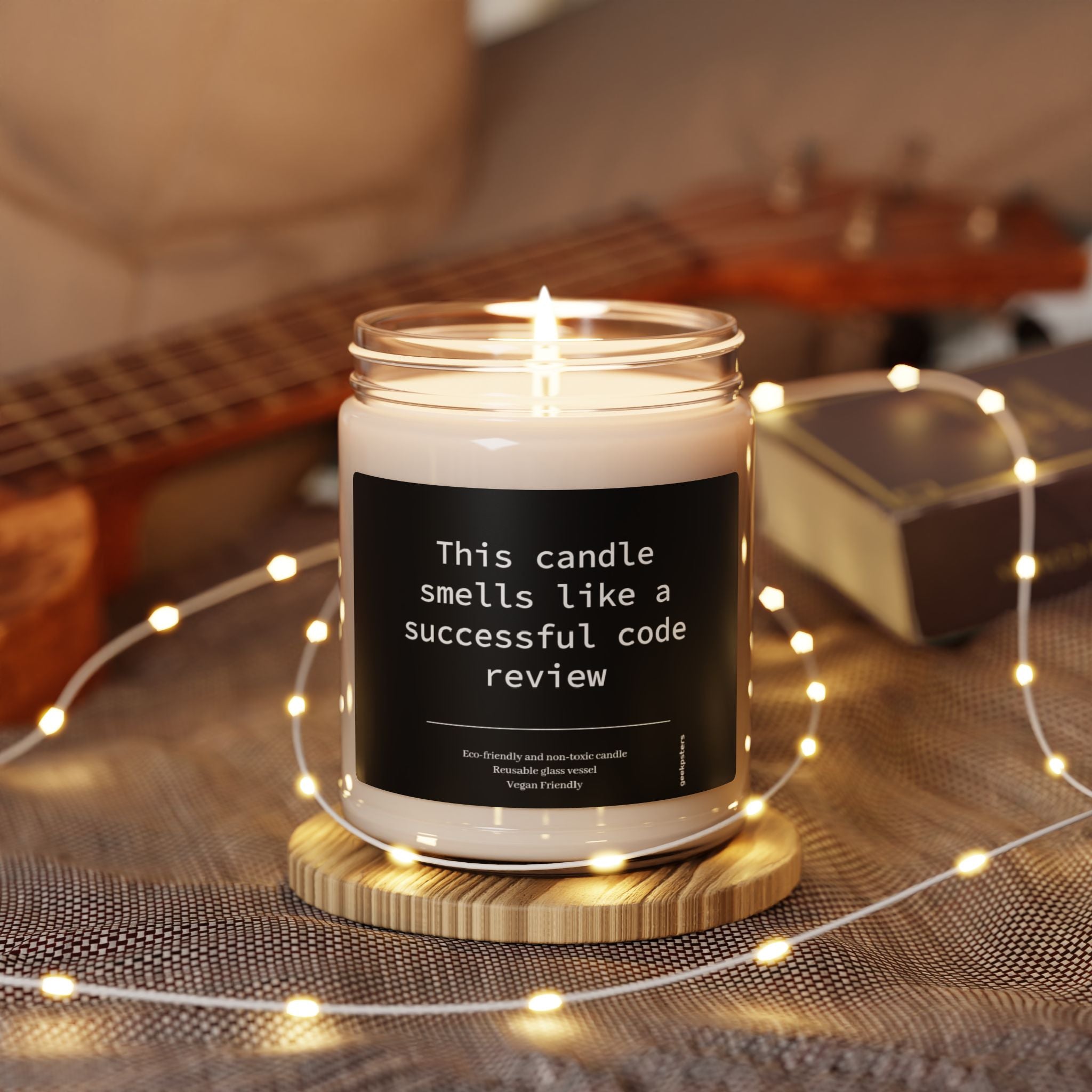 This Candle Smells like a Successful Code Review - Scented Soy Candle, 9oz