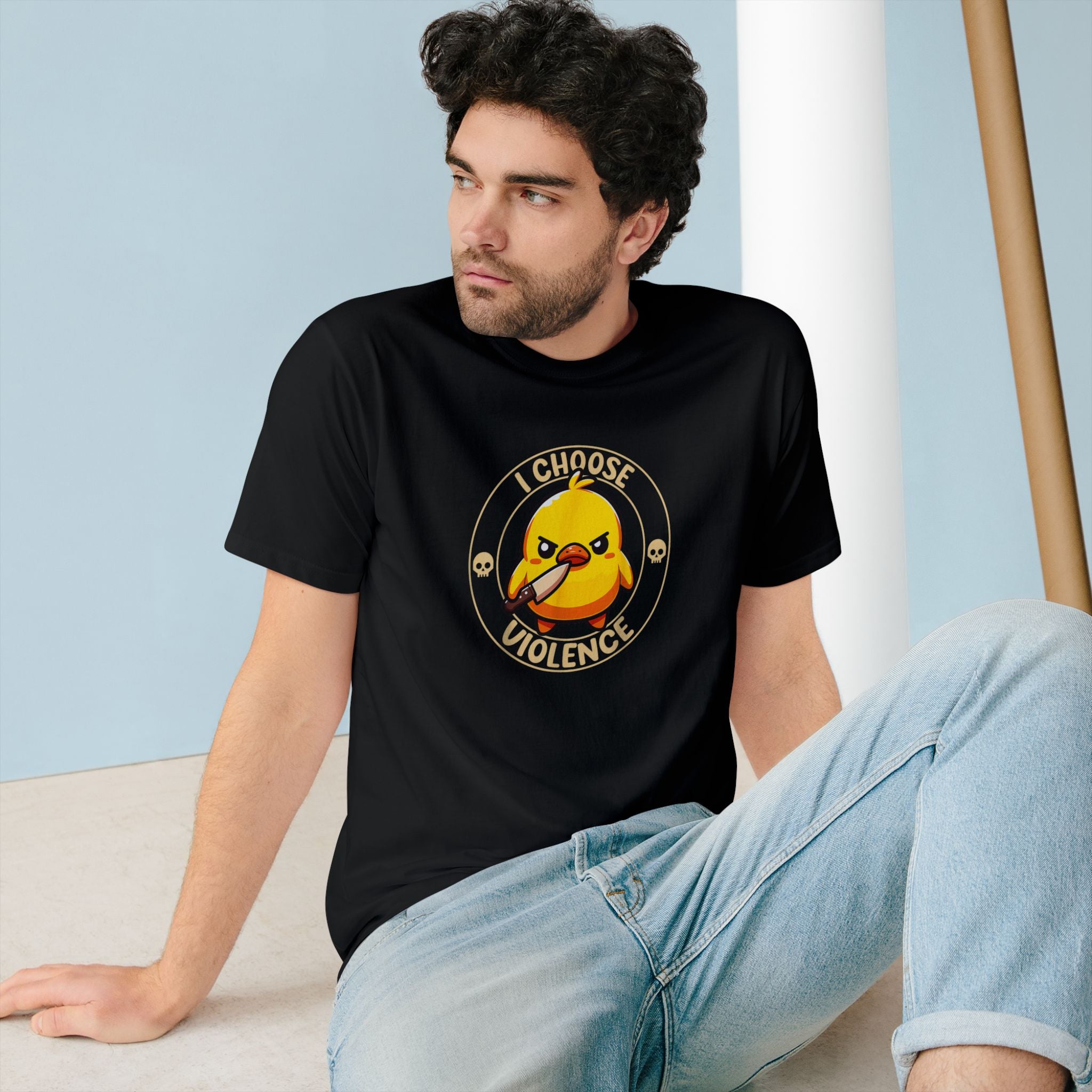 I Choose Violence Duck T-Shirt - Organic T-shirt