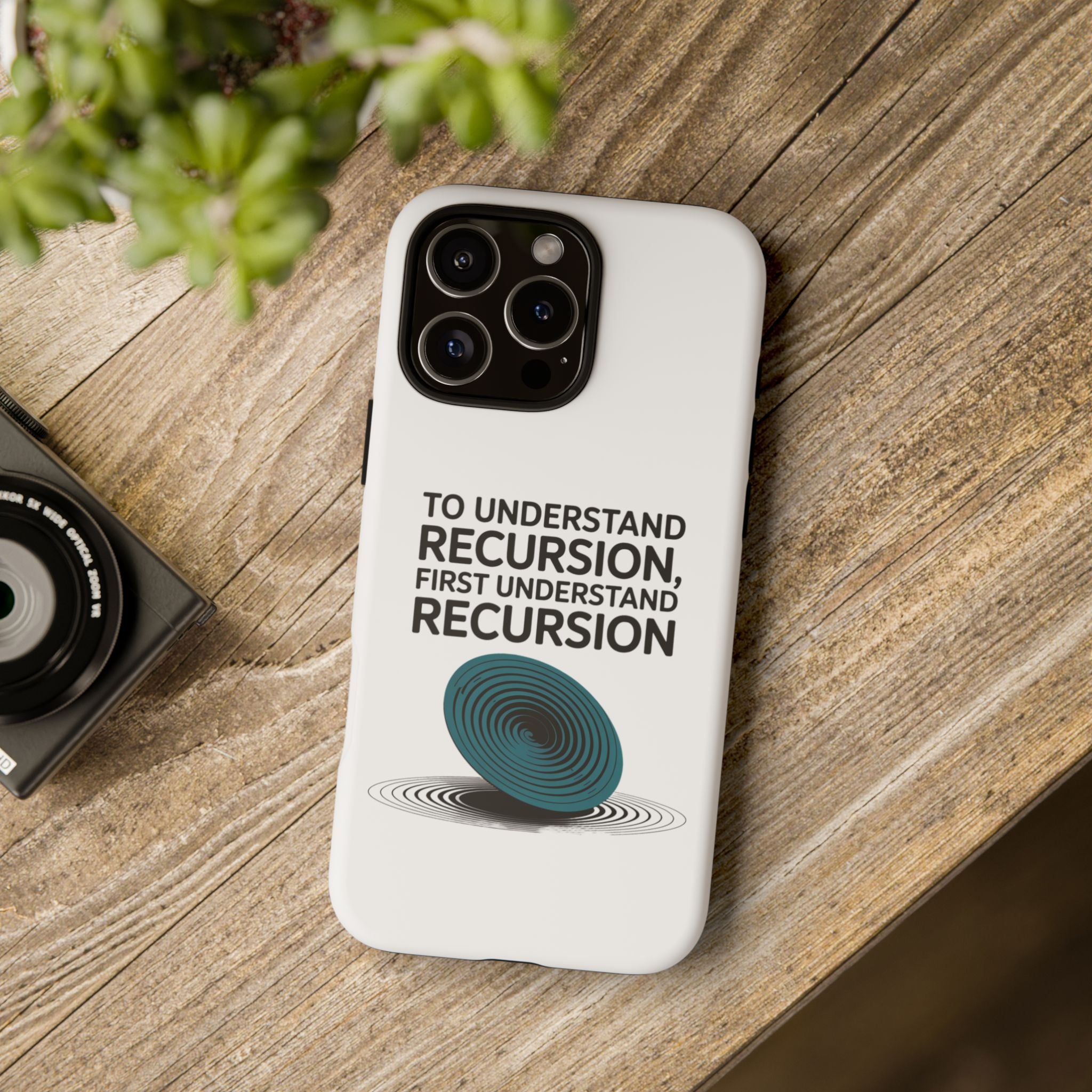 Recursion Black- Impact-Resistant Phone Case