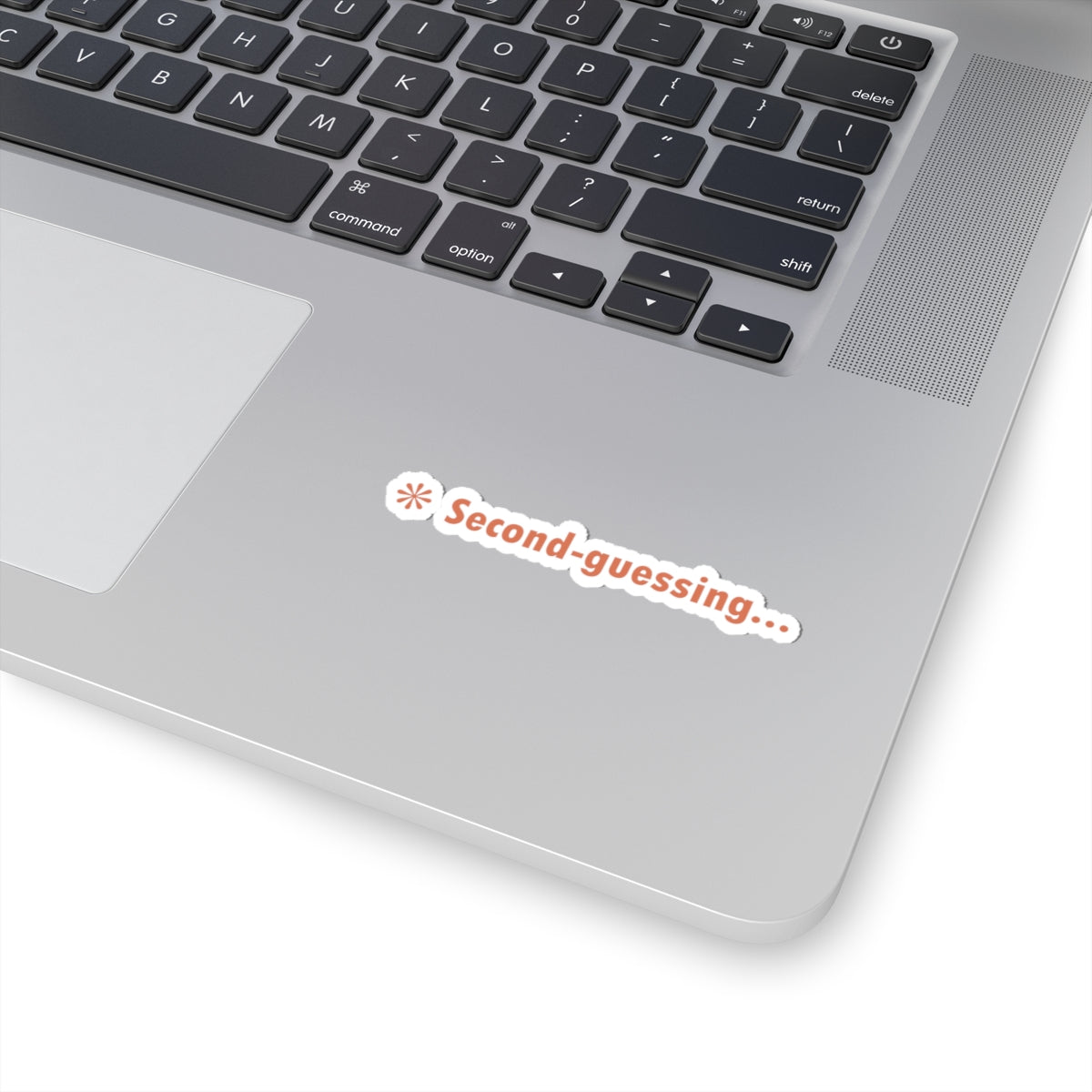 Claude Code Kiss-Cut Stickers, Second Guessing Design, Vinyl Decals, Laptop Stickers, Planner Accessories, Waterproof Sticker Pack