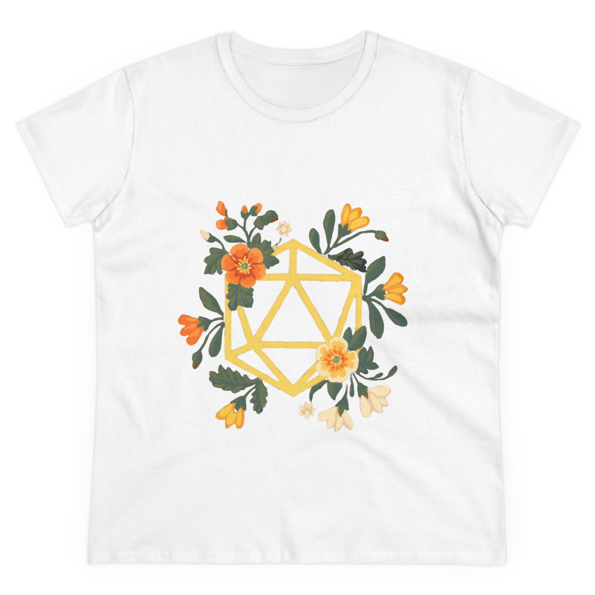 Floral Polyhedron - Women's Tee