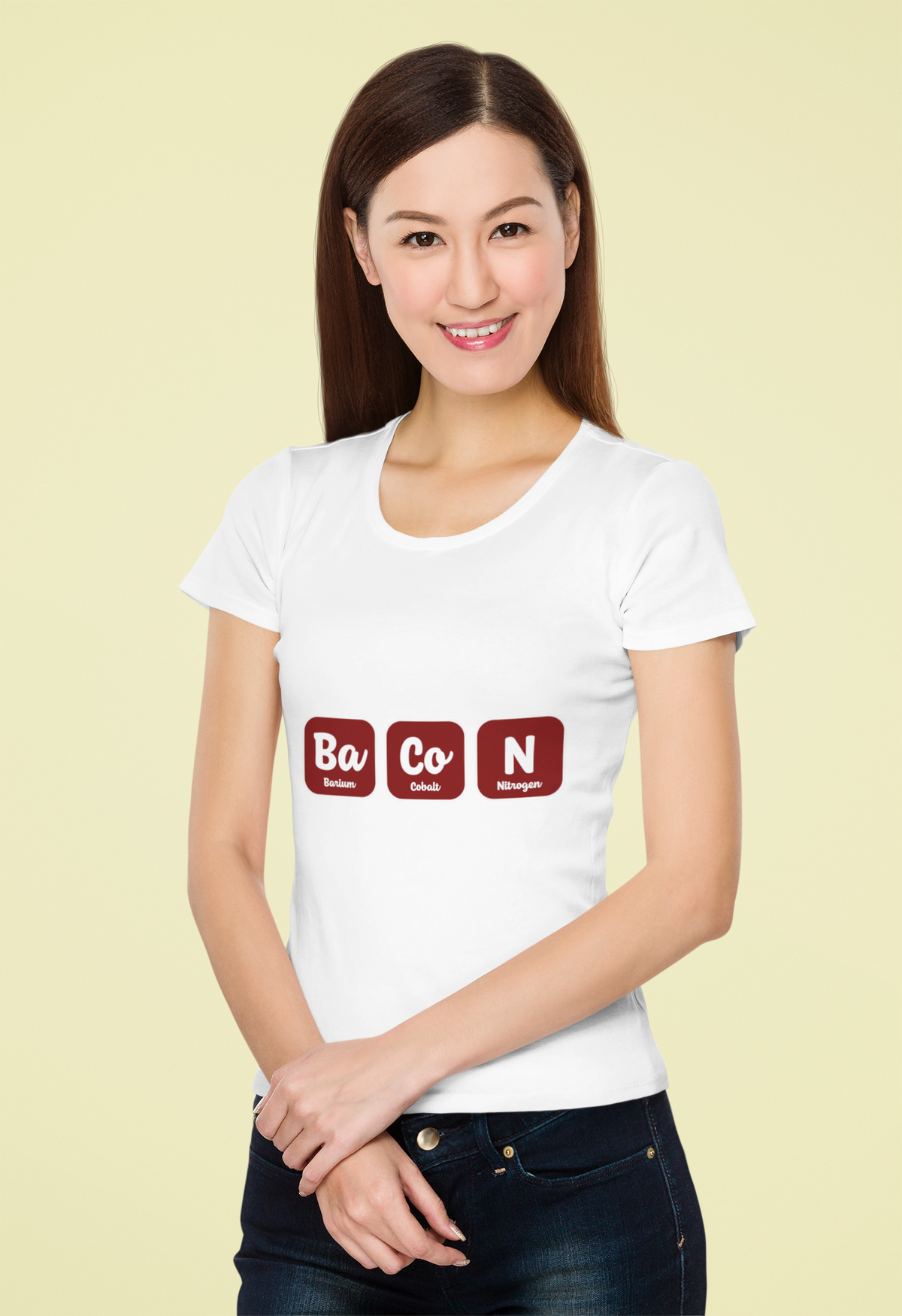 Ba-Co-N T-Shirt | Funny Periodic Table Bacon Tee | Science Pun Gift | Geekpsters