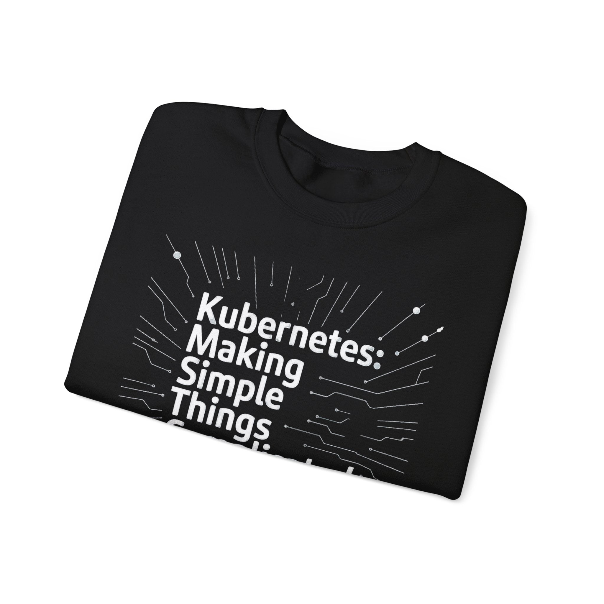 Sweatshirt Kubernetes - Cadeau Pour Développeurs Et Programmeurs - Col Tissé - Coupe Classique