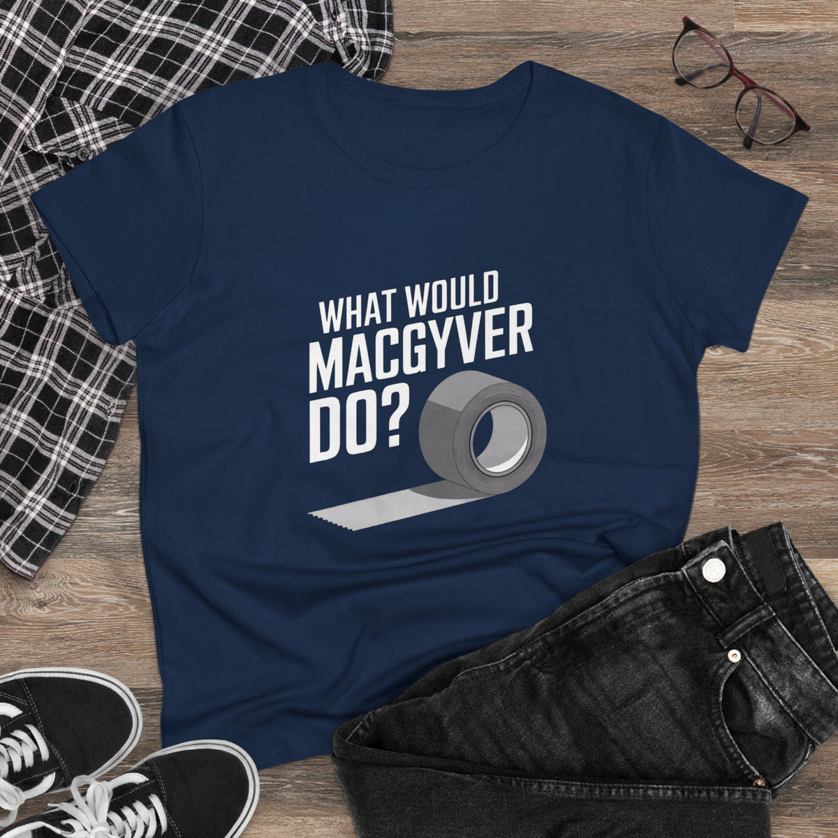 Duct Tape Fixes Everything Women's Tee