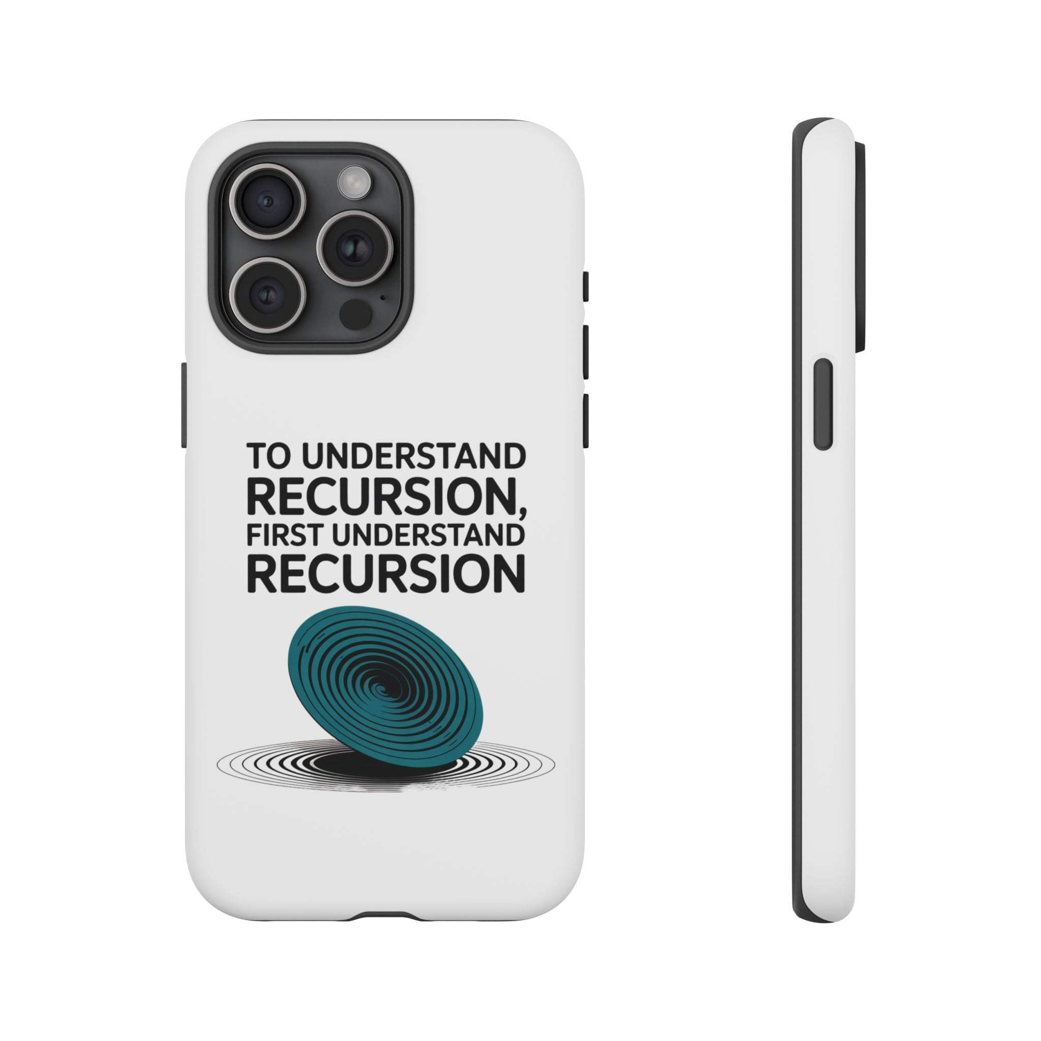 Recursion Black- Impact-Resistant Phone Case