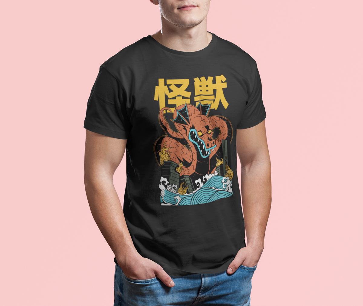 Kaiju Dragon T-Shirt | Monster Graphic Tee | Geekpsters