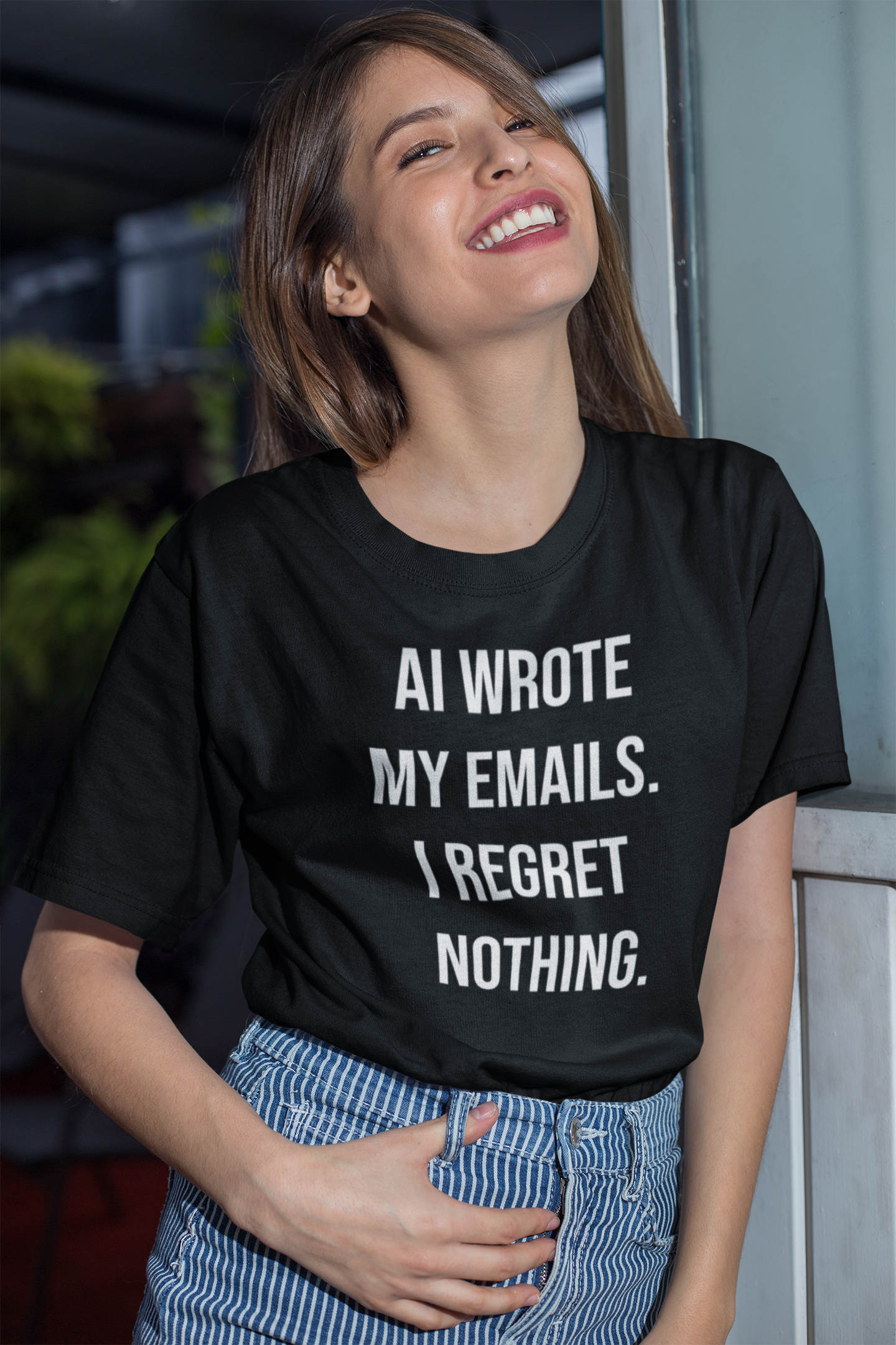 AI Wrote My Emails T-Shirt | AI Humor Tee | Geekpsters