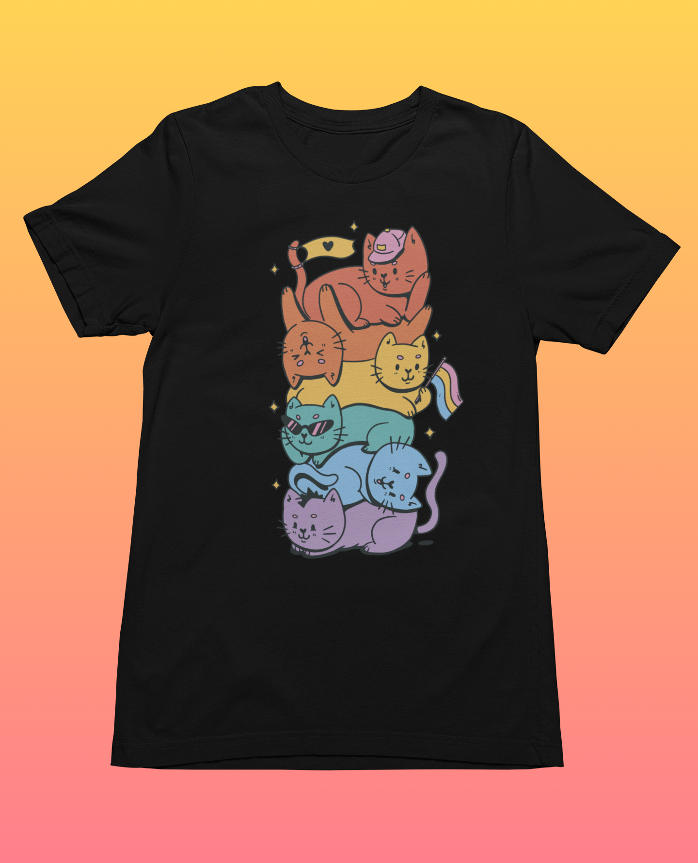 Pride Stack Cats T-Shirt