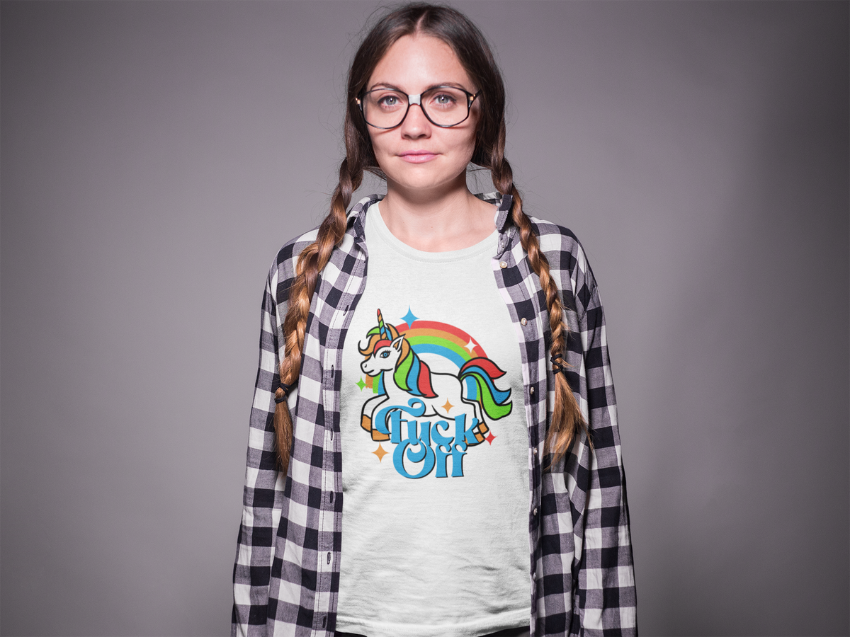 F Off Organic T-Shirt | Sarcastic Humor Tee | Geekpsters