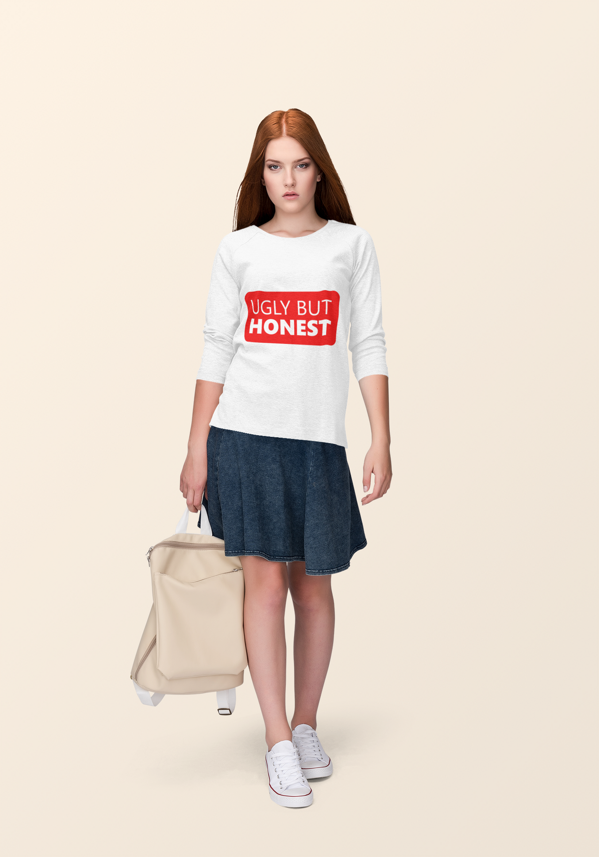 Ugly But Honest Sweatshirt | Funny Sarcastic Crewneck | Sarcasm Gift | Geekpsters