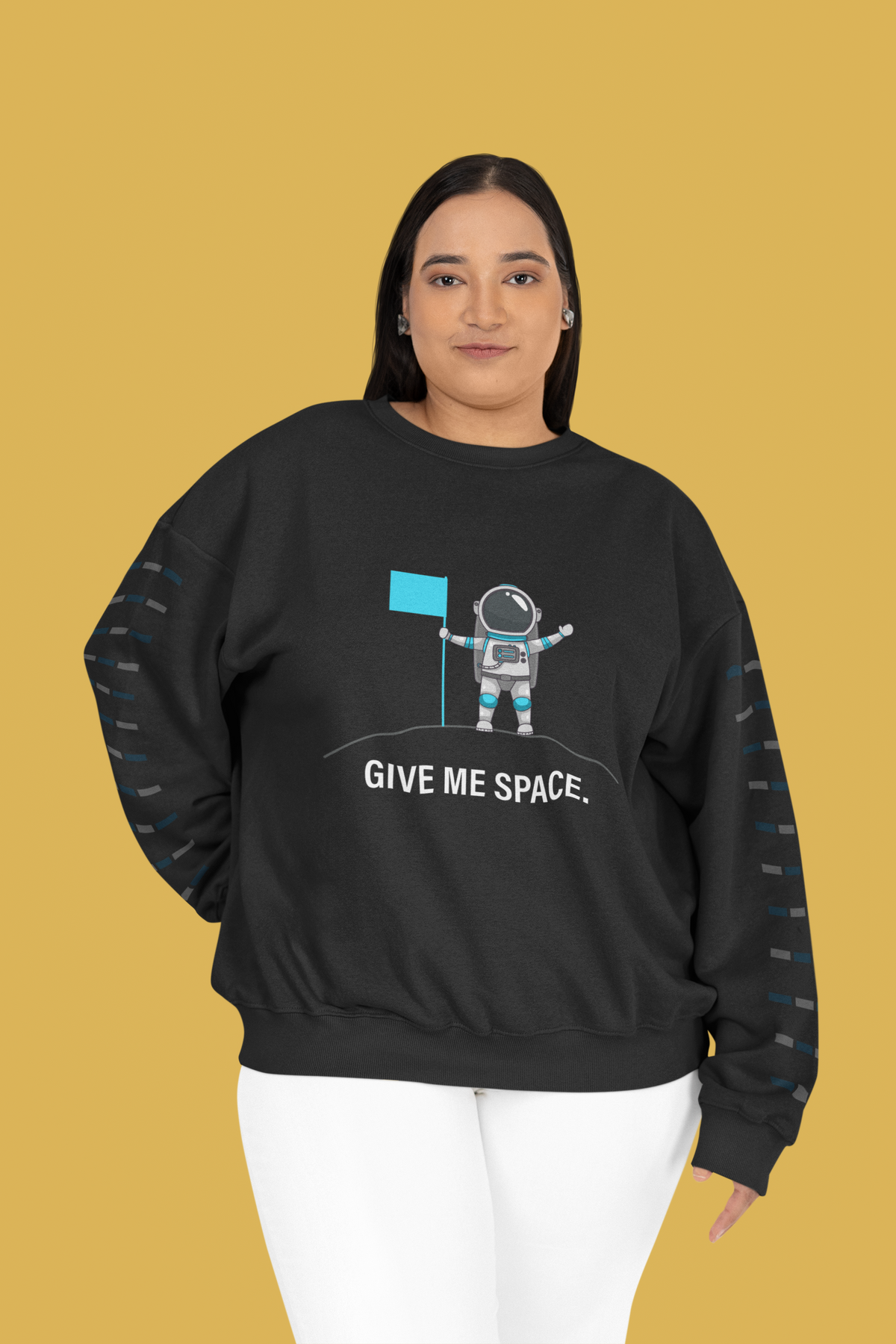 Give Me Space Sweatshirt | Funny Introvert Crewneck | Space Graphic Sweatshirt | Geekpsters