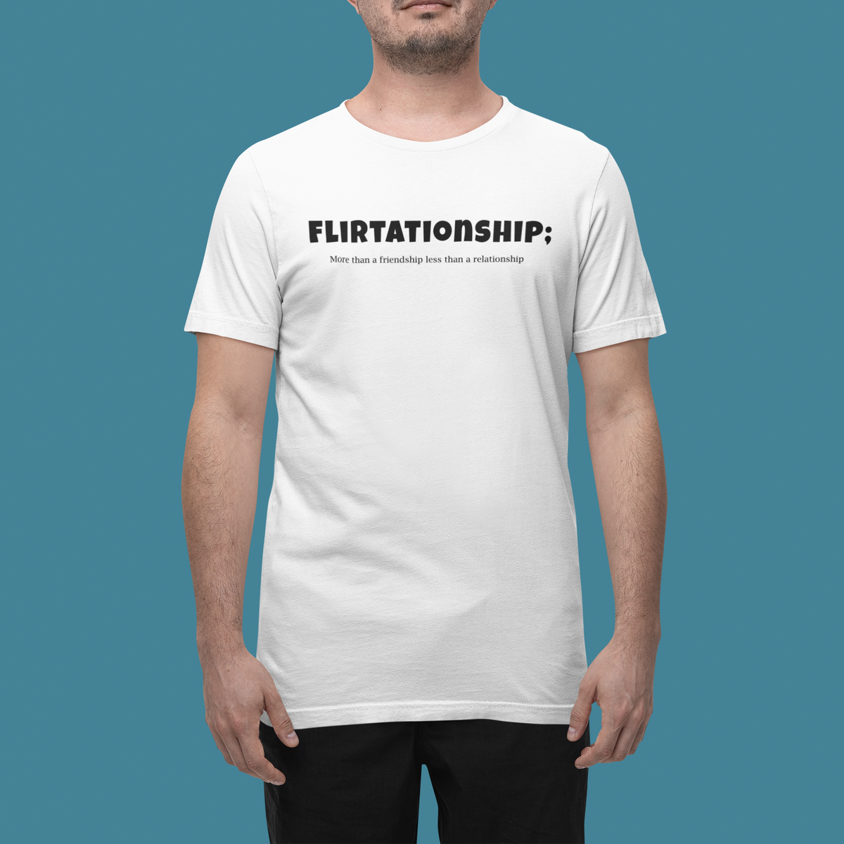 Flirtation T print tee front view