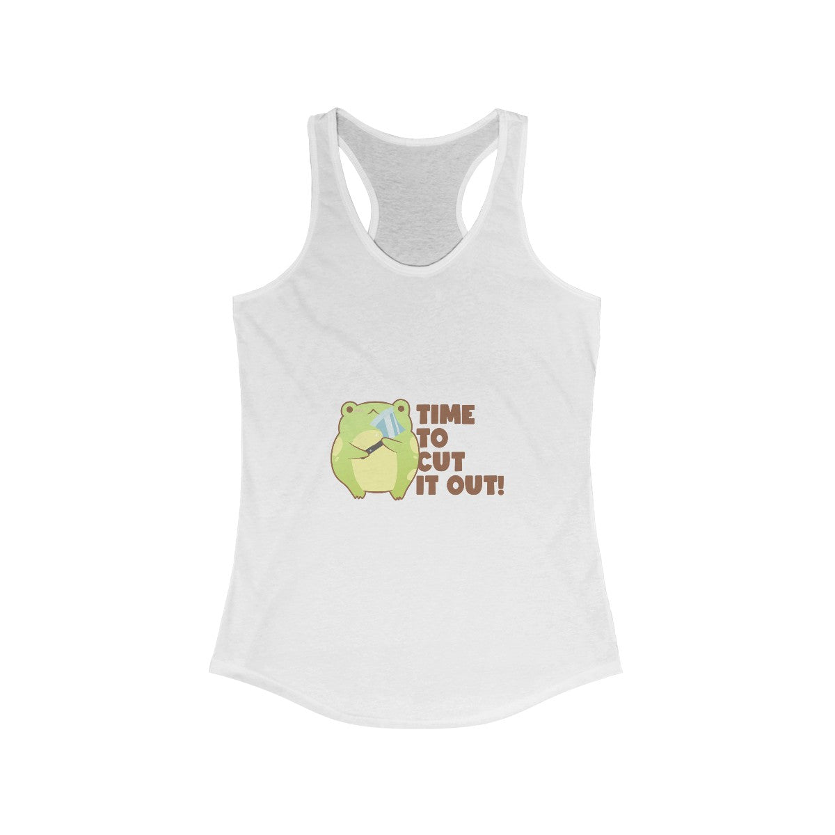 Time to Cut It Out - Women's Racerback Tank