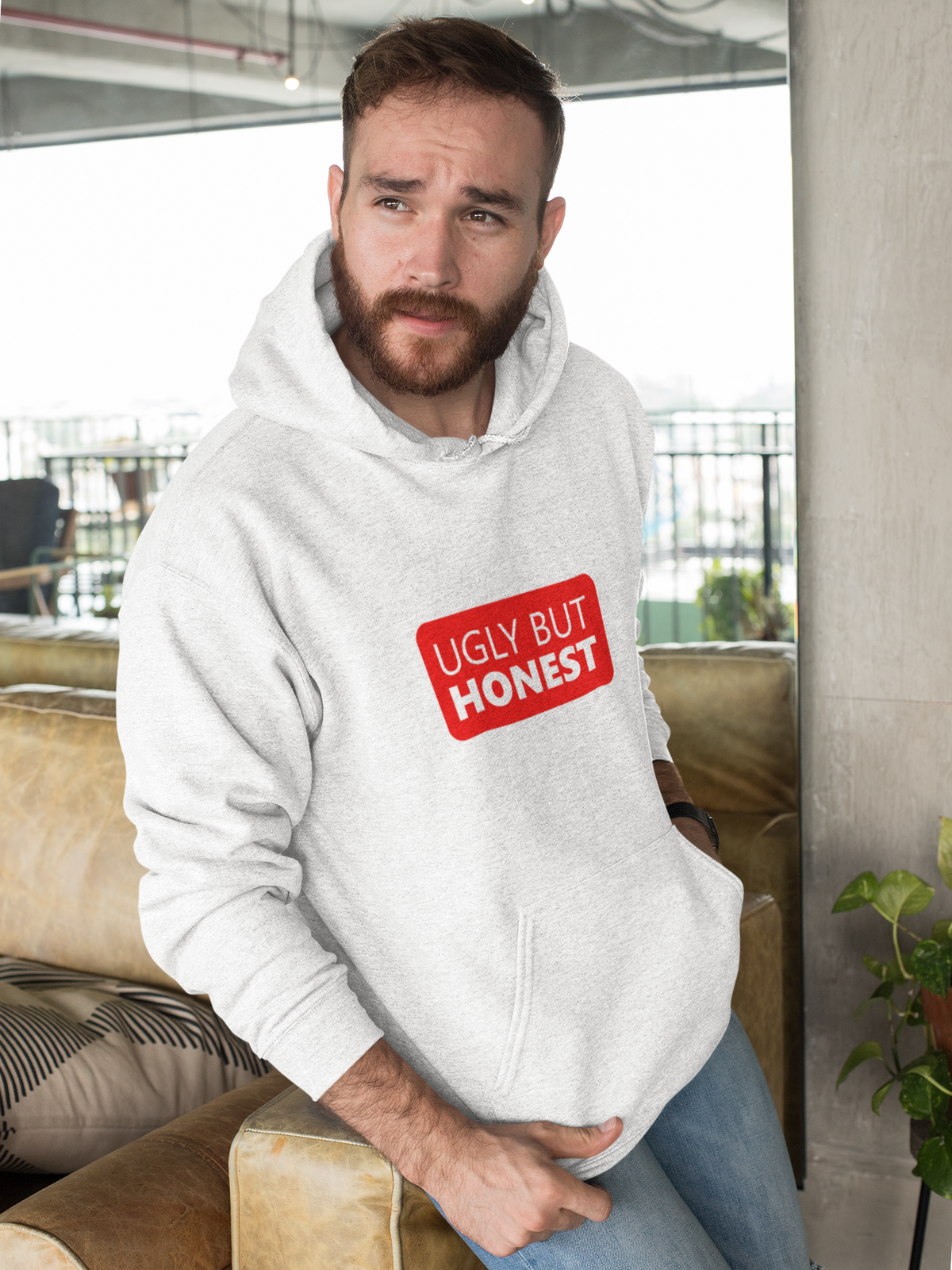 Ugly But Honest Hoodie | Funny Sarcastic Graphic Hoodie | Sarcasm Gift | Geekpsters