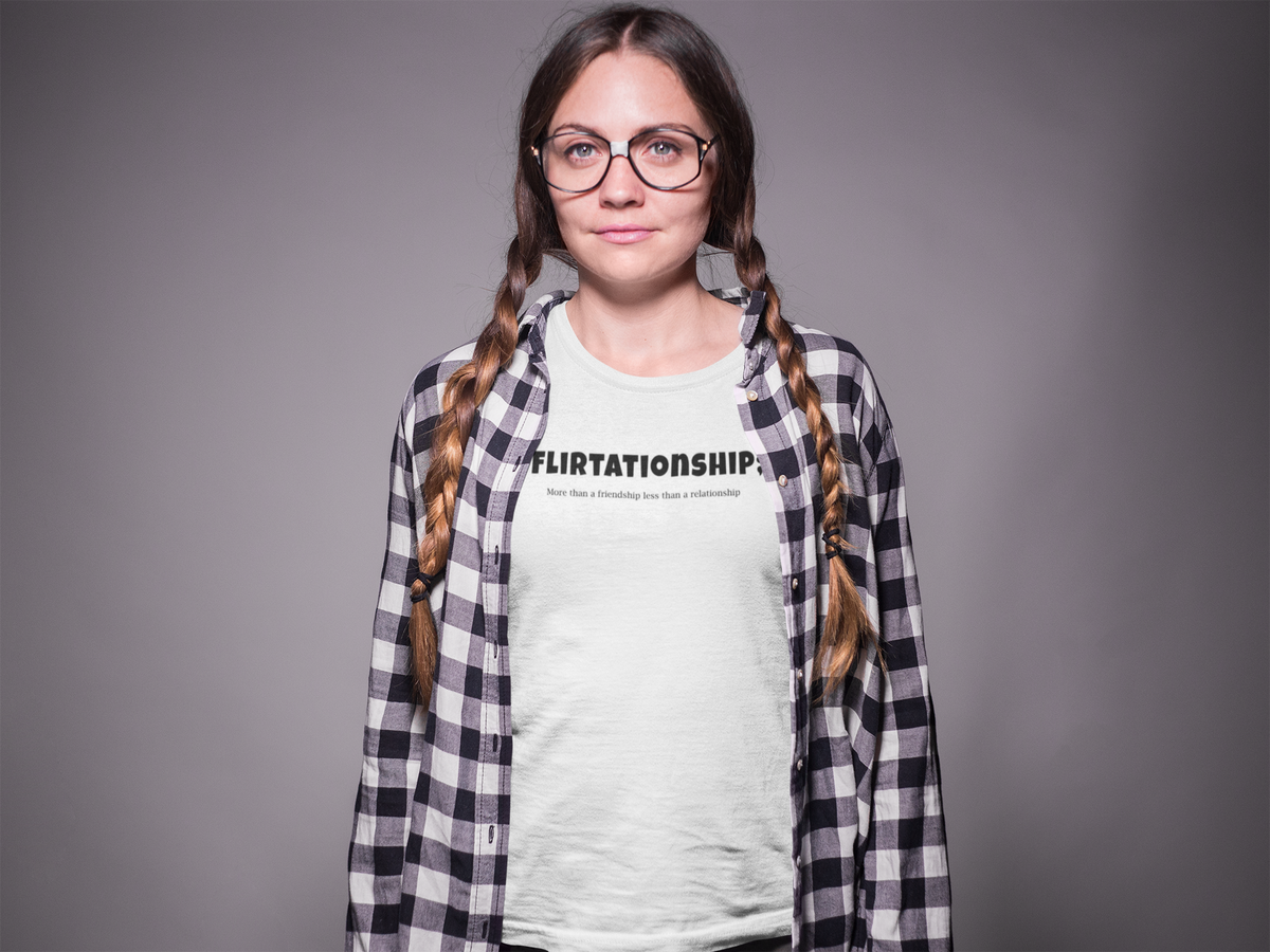 Flirtation T design tee folded flat