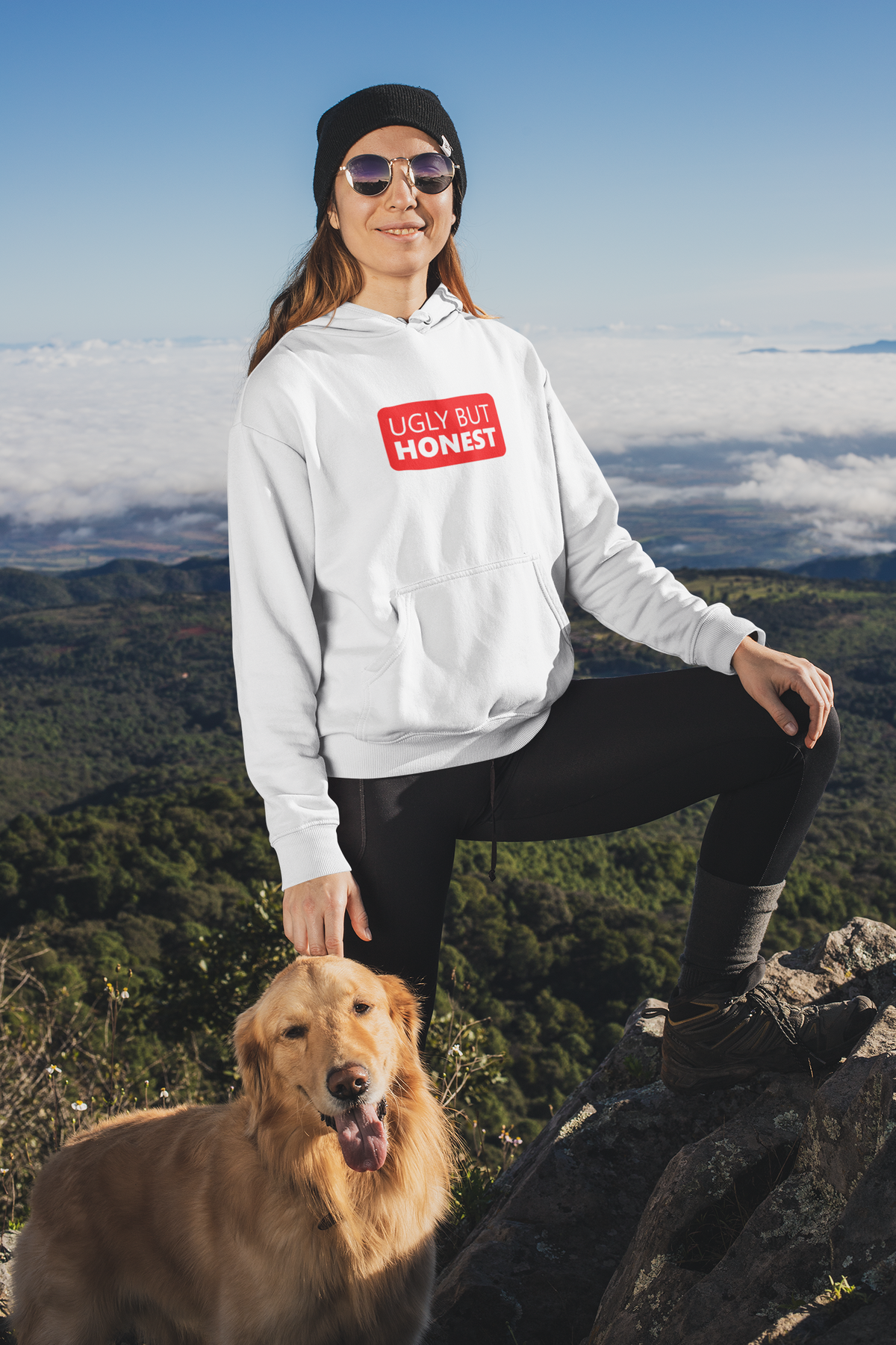 Ugly But Honest Hoodie | Funny Sarcastic Graphic Hoodie | Sarcasm Gift | Geekpsters