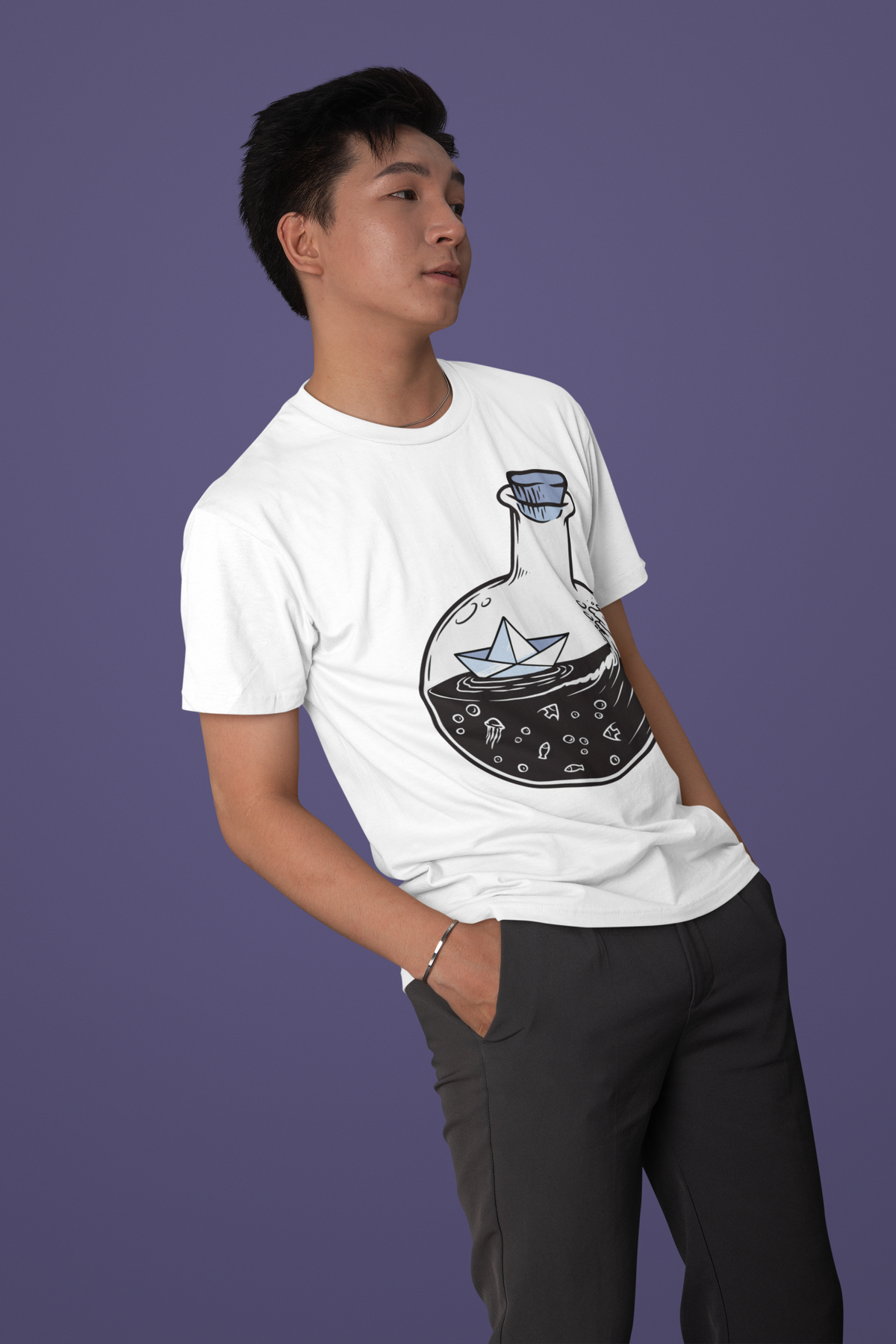 Paper Boat in a Bottle