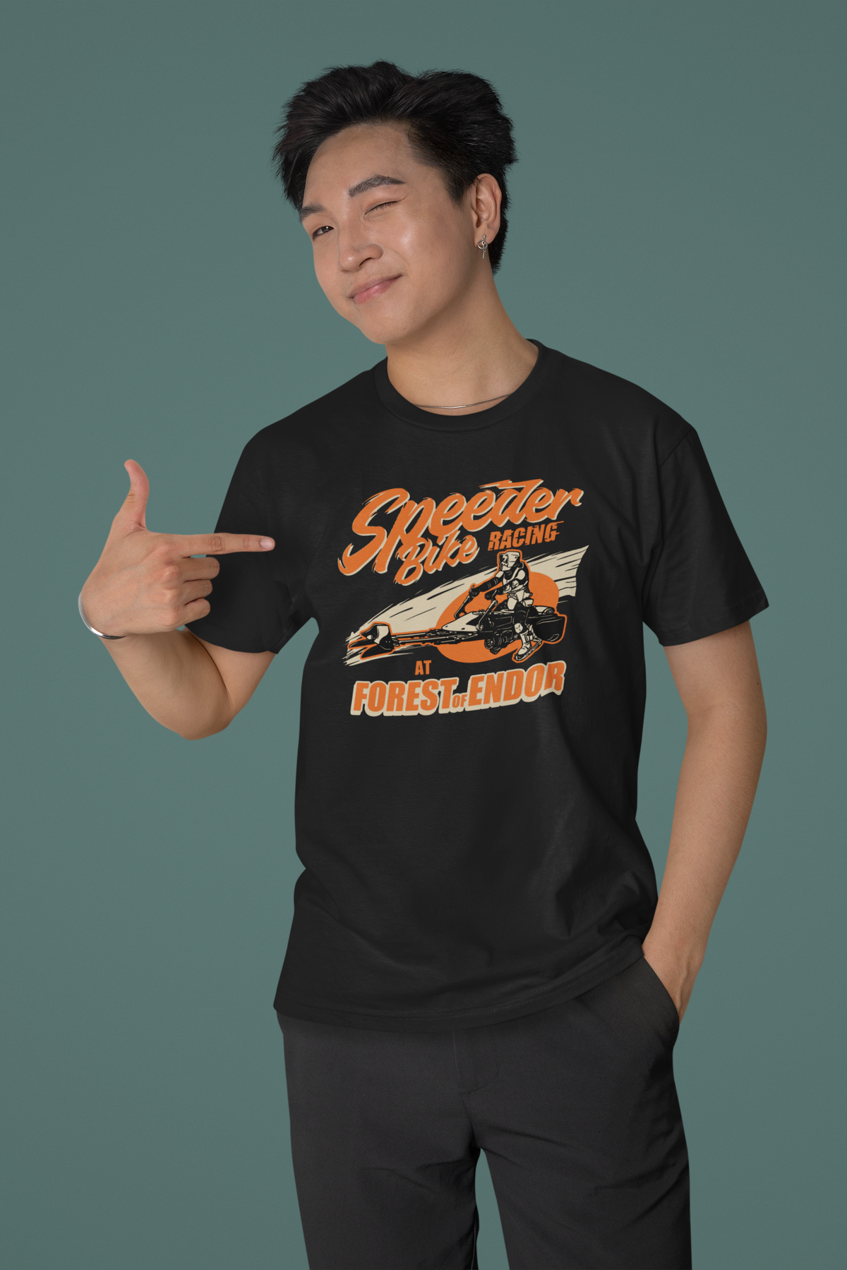 Speeder Bike Racing Women's Tee | Sci-Fi Shirt | Geekpsters
