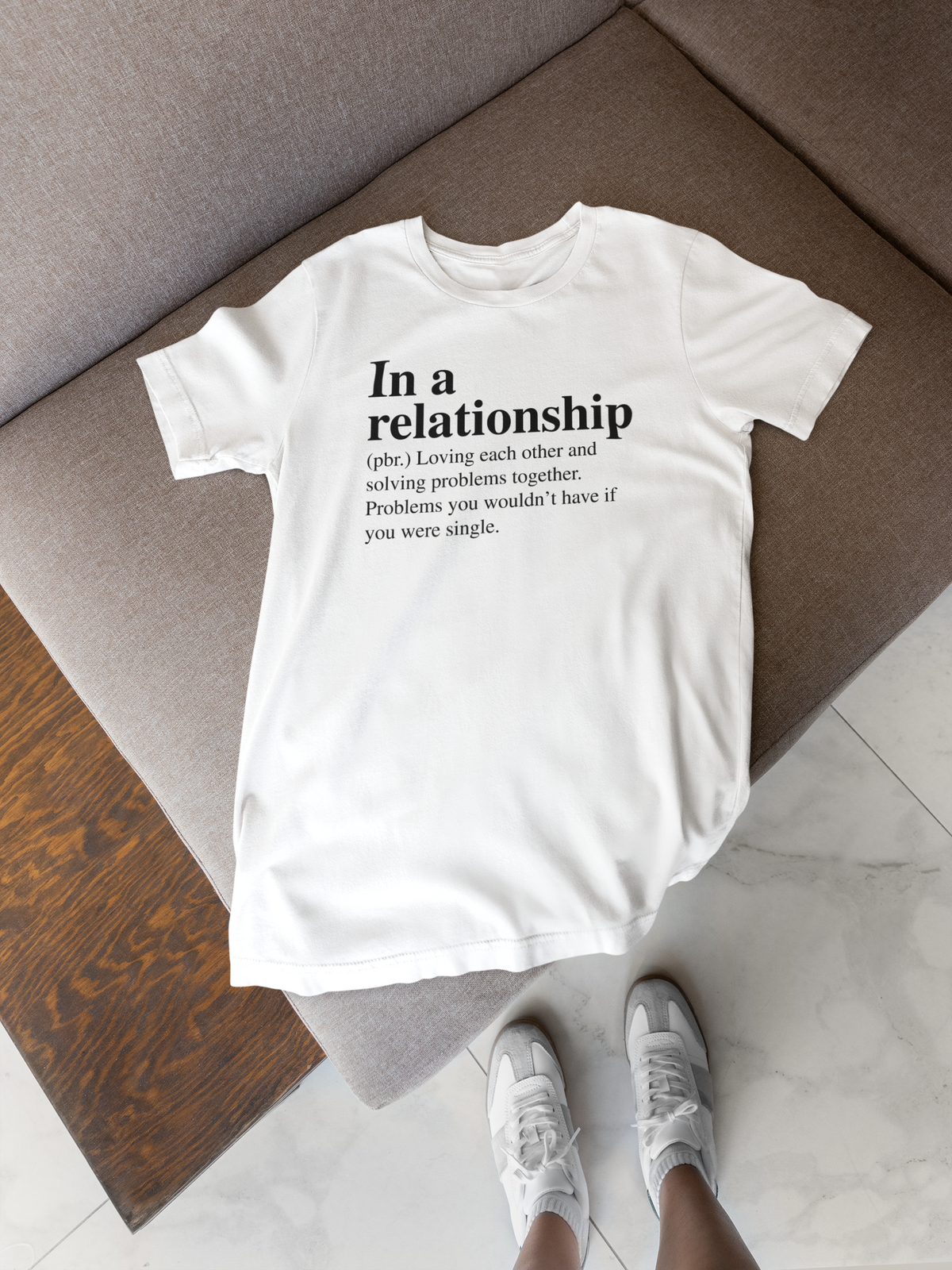 In a Relationship T-Shirt | Funny Status Humor Tee | Wi-Fi & Pizza Love Gift | Geekpsters