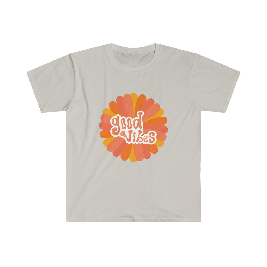 A Good Vibes Flower T-Shirt for your wardrobe.