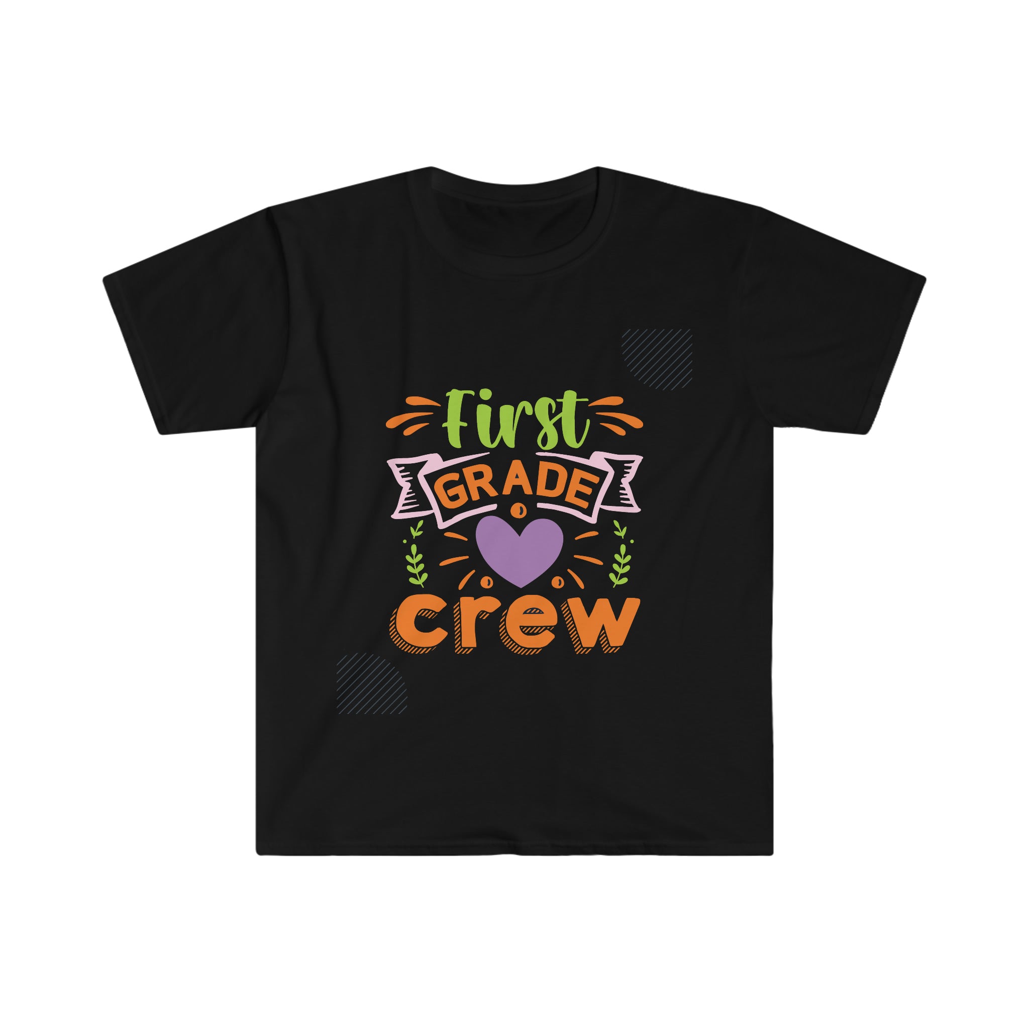 This First Grade Crew T-Shirt is a perfect gift for first grade teachers. The shirt proudly displays the words "first grade crew".