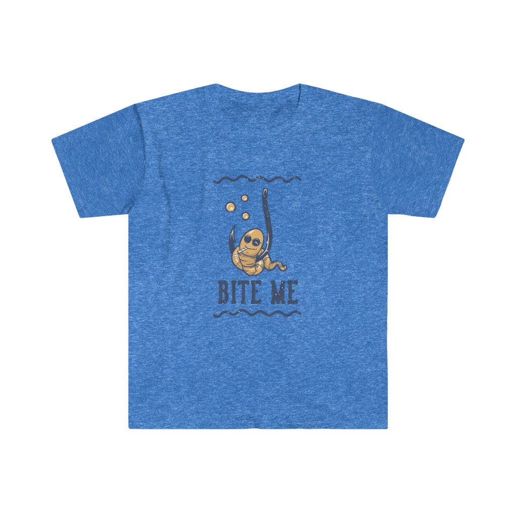 A playful blue Bite Me T-Shirt.