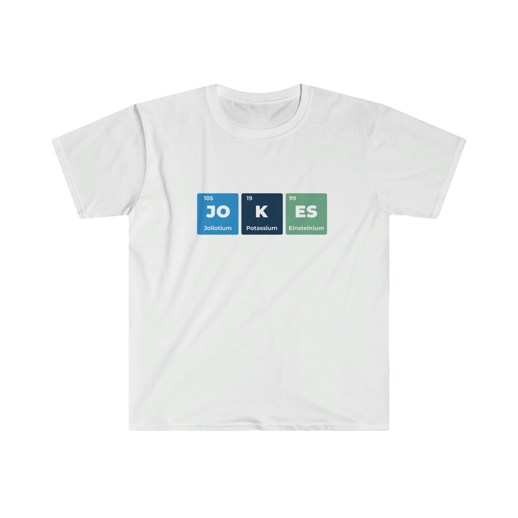 A Joke Periodic Table T-Shirt for chemistry geeks.