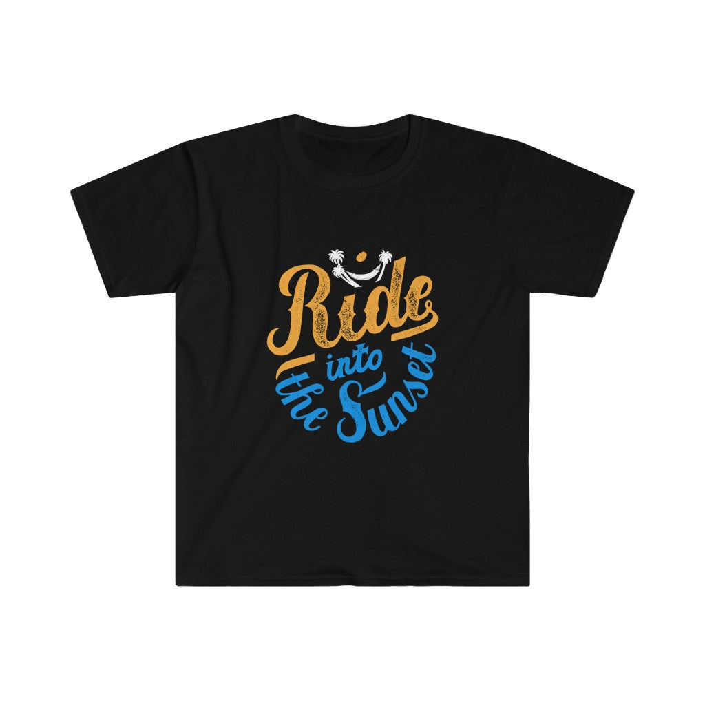 A Ride Into the Sunshine T-Shirt that says ride like the wind.