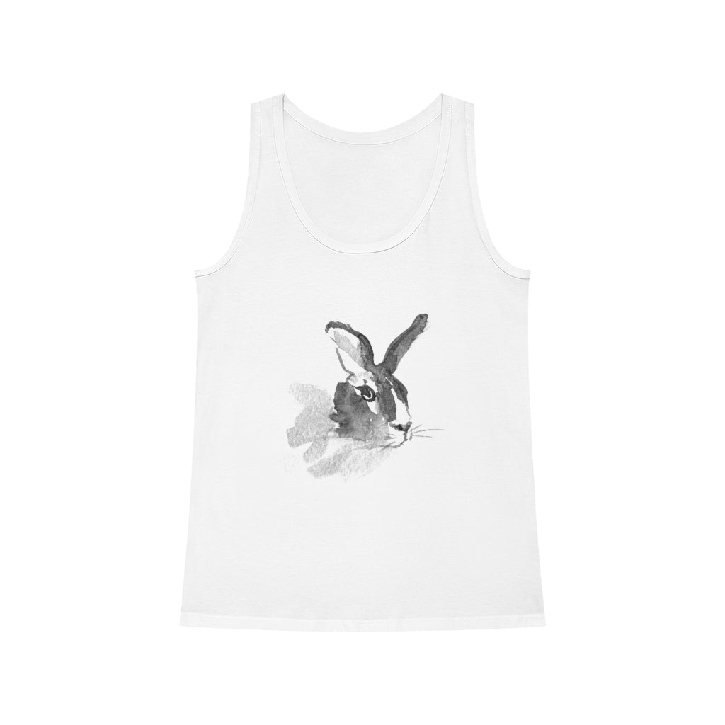 A Bunny Women's Dreamer Tank Top from One Tee Project with an image of a rabbit.