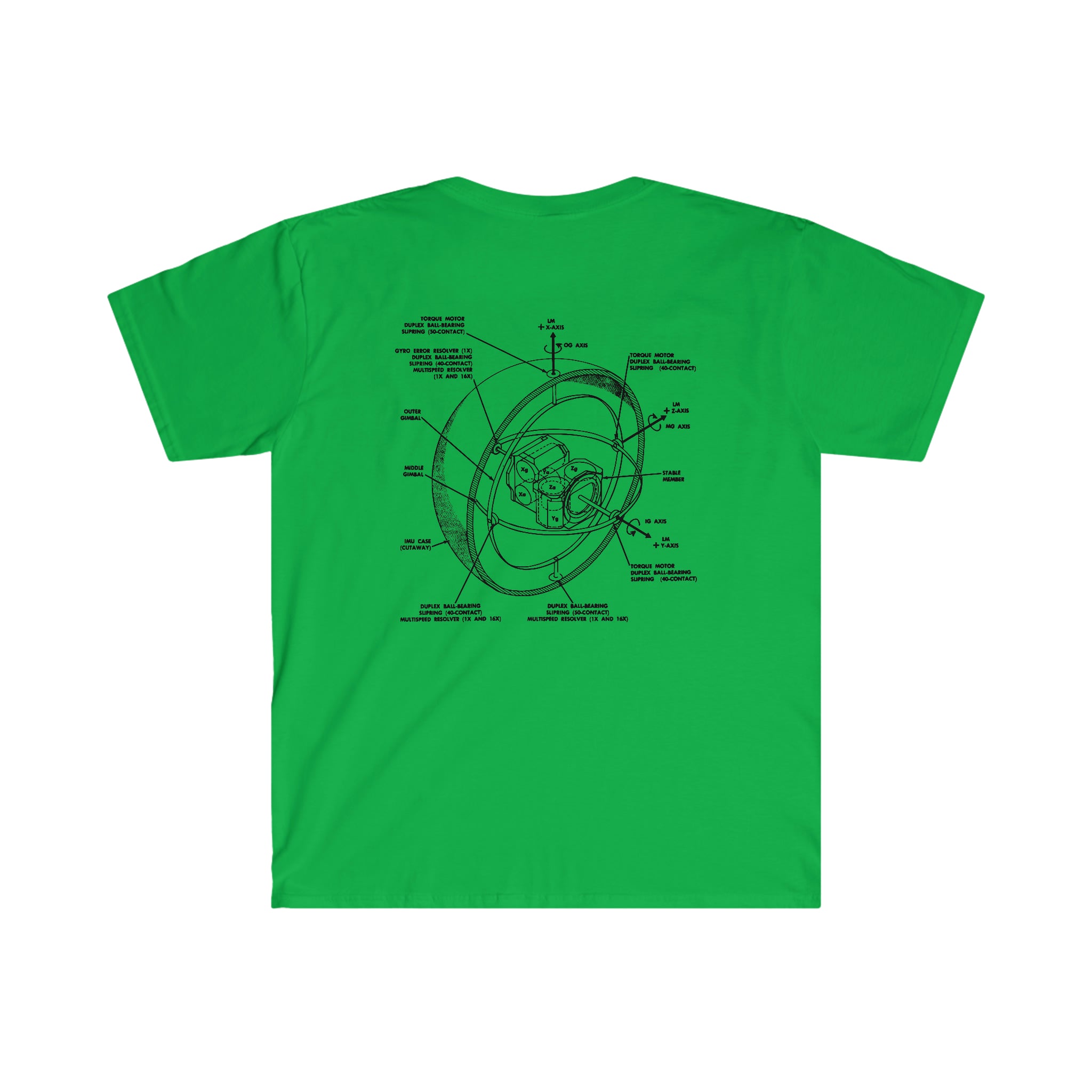 A soft cotton Space Axis T-Shirt with an image of a circular diagram.