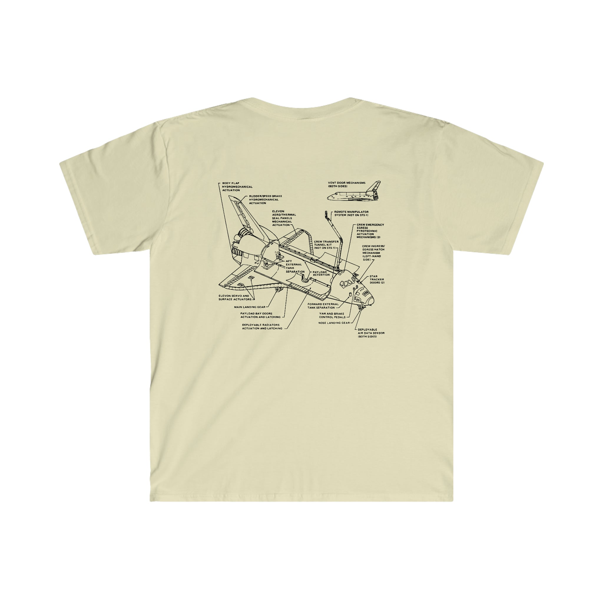 Space Shuttle in Deep Space T-Shirt