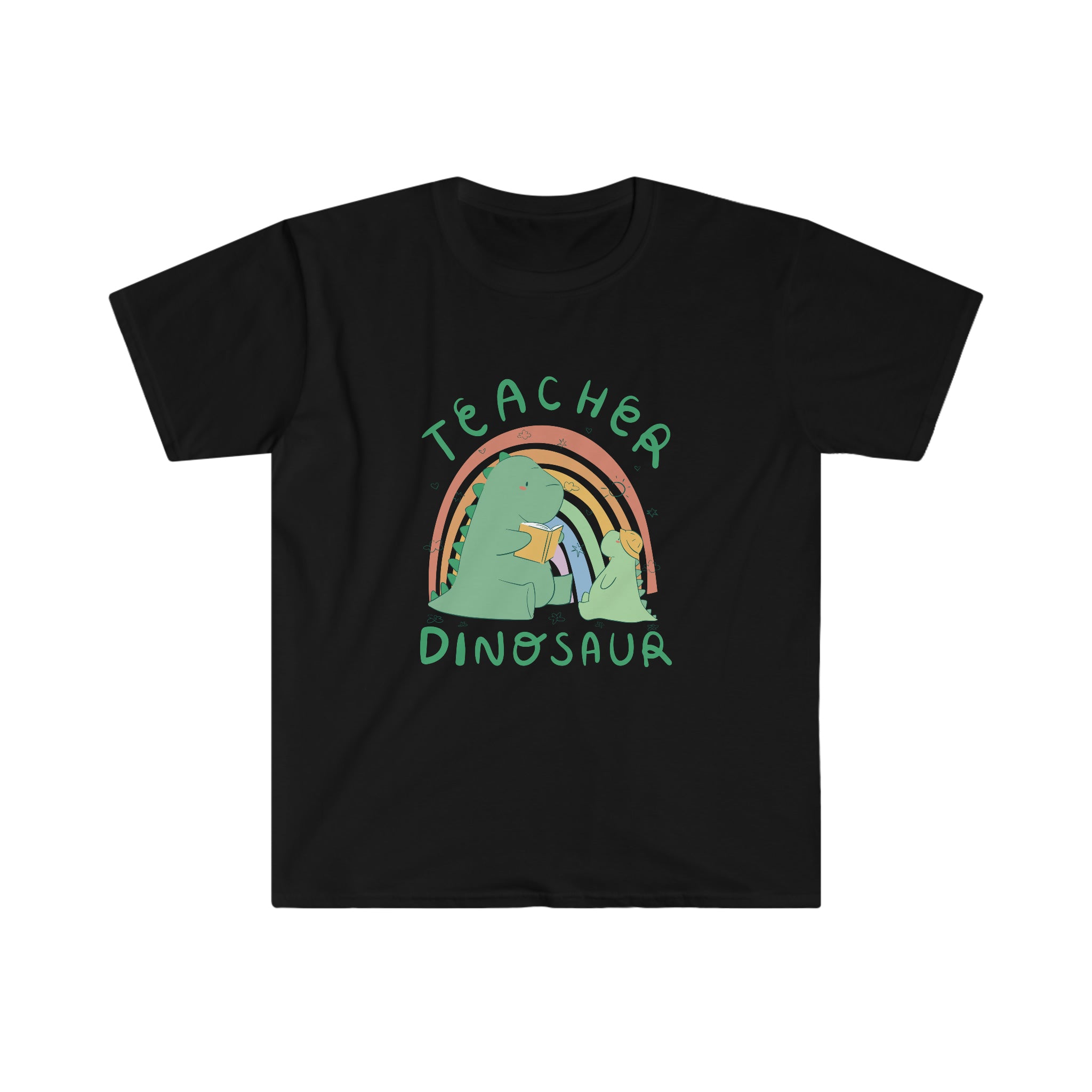 A Teacher Dinosaur T-Shirt featuring a dinosaur design.