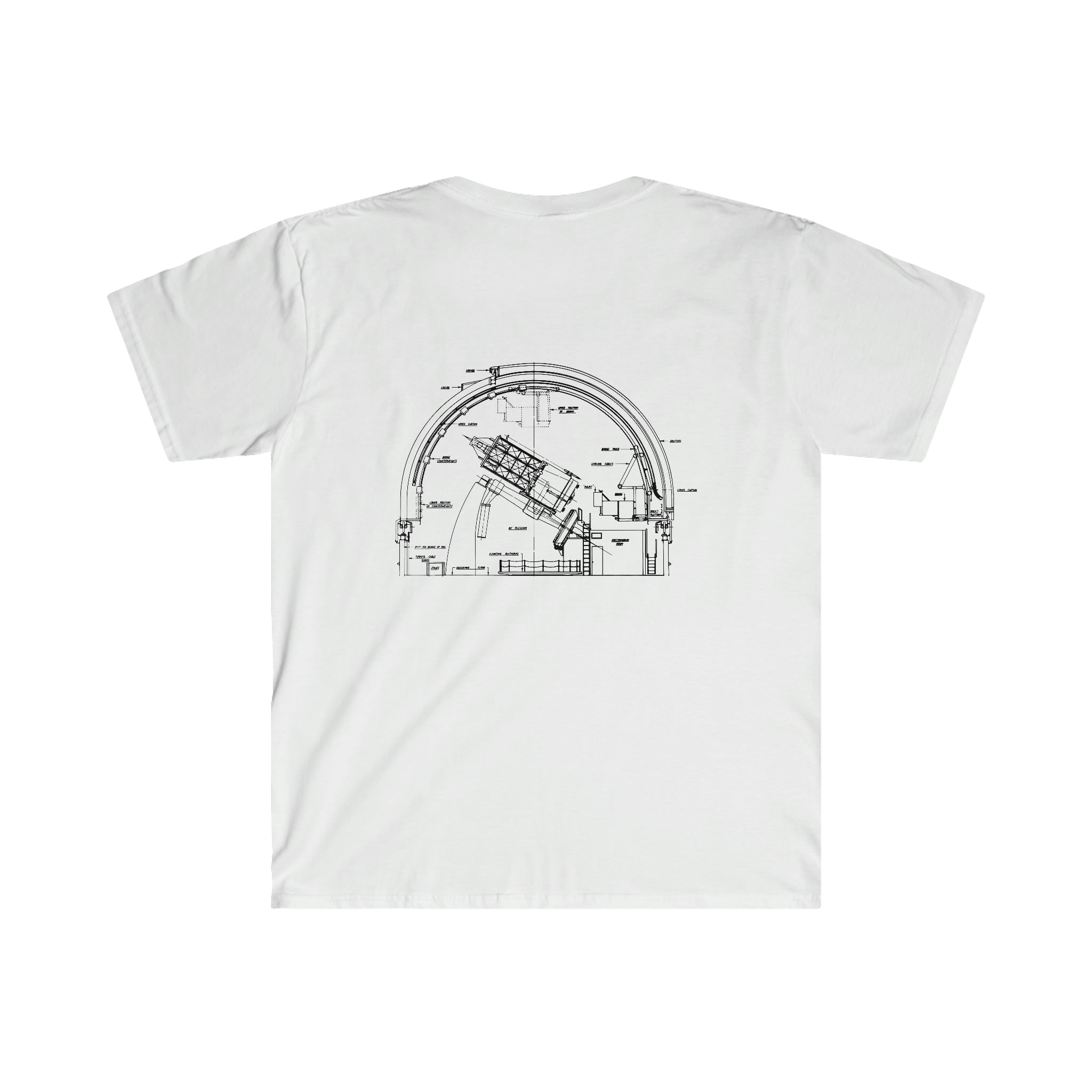 A Space is Waiting T-Shirt with a drawing of a machine.