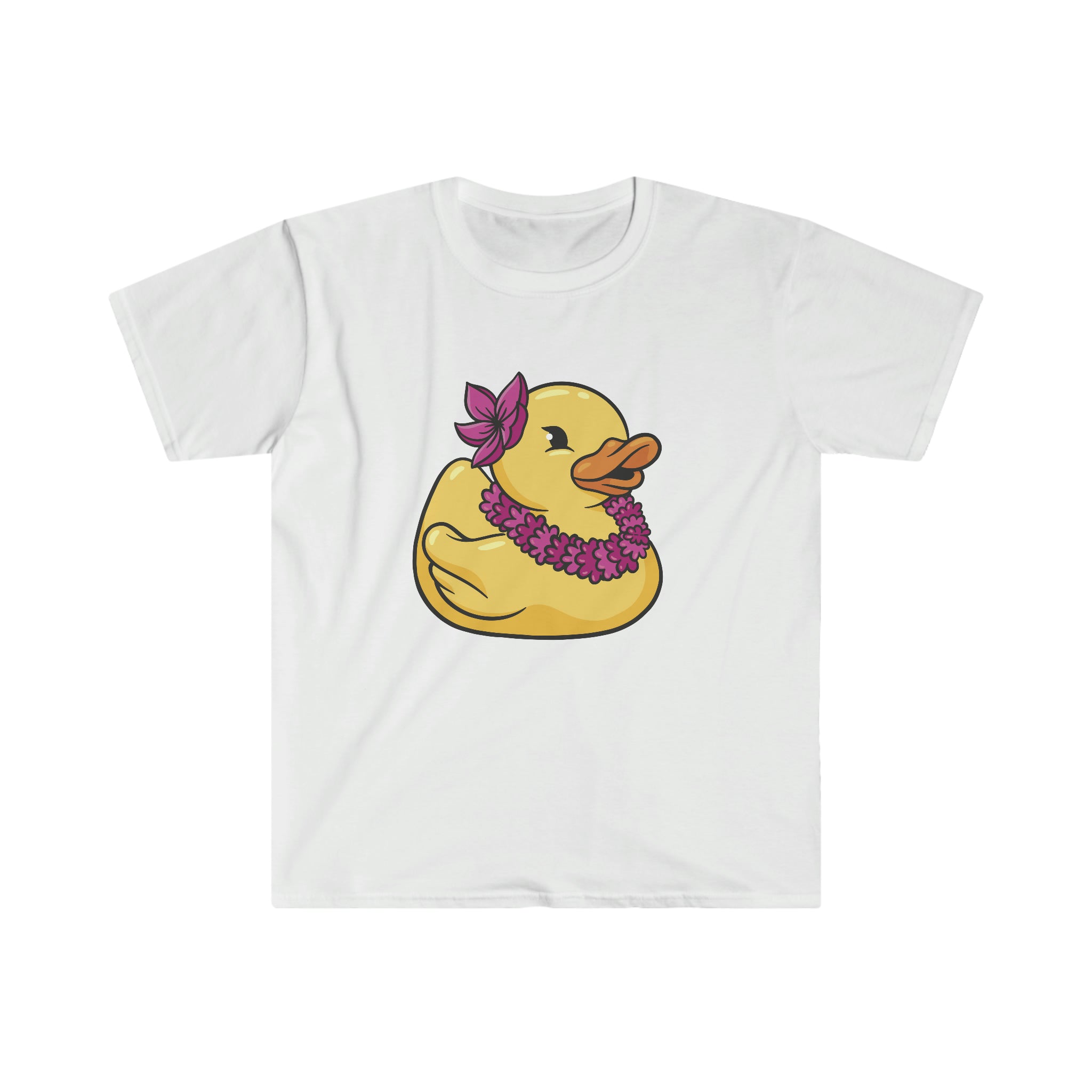 A white tee with a Going to Vacation Duck T-Shirt, perfect for the beach or vacation.
