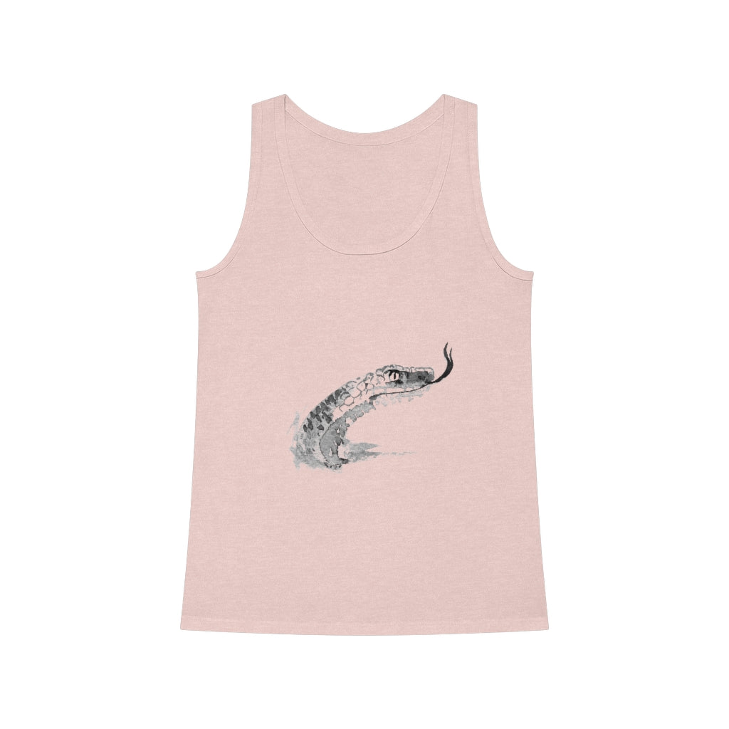 A Snake Women's Dreamer Yoga Tank Top T-Shirt for women, perfect for yoga enthusiasts.