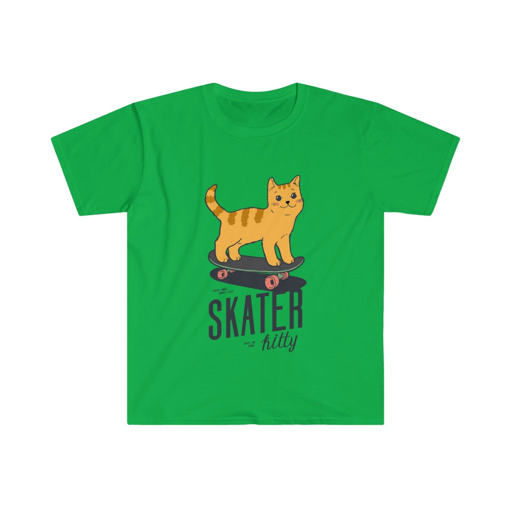 This Skater Kitty T-Shirt features an adorable design of a cat on a skateboard, perfect for those who love street style.