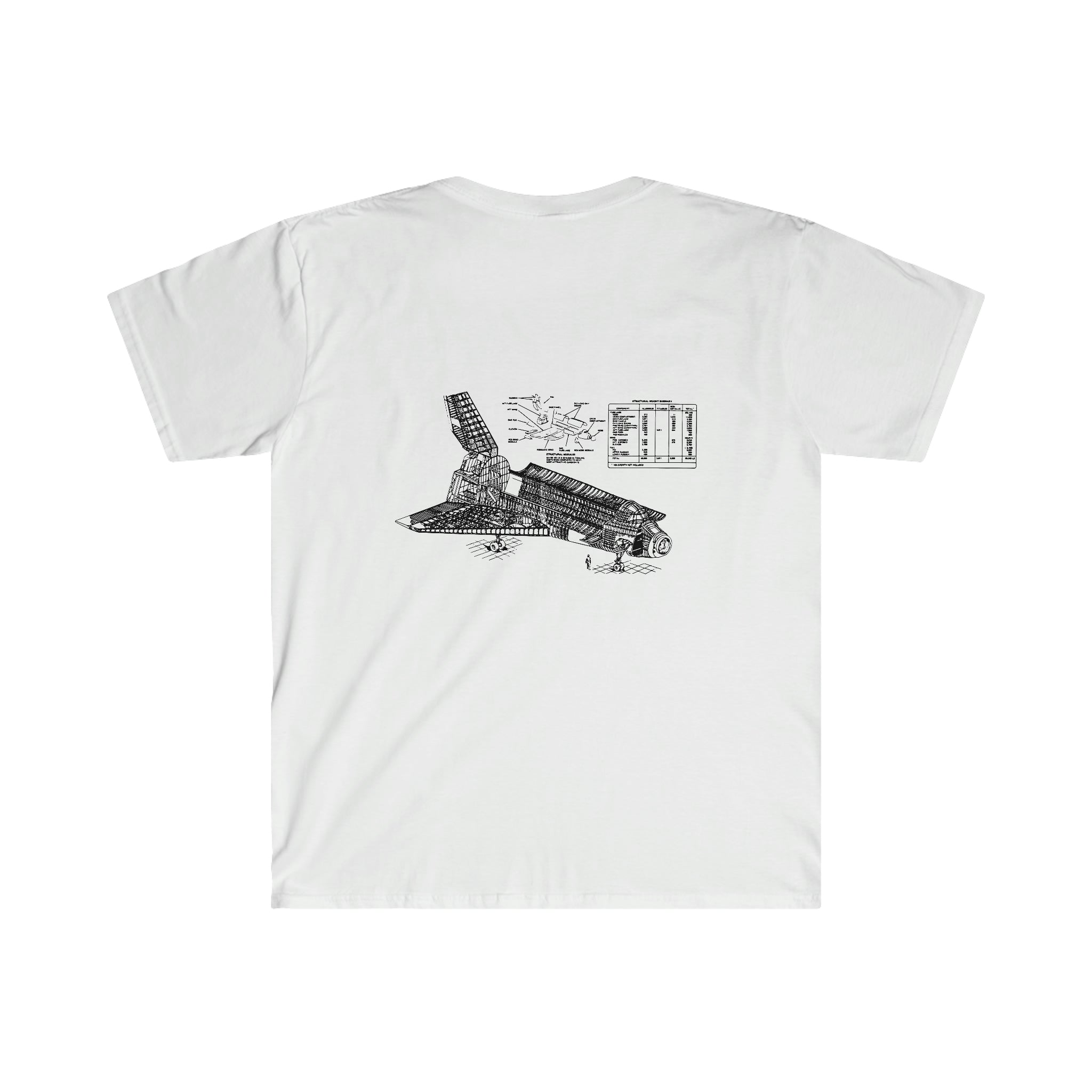 A Space is my goal T-Shirt, perfect for adding style to your wardrobe, featuring a drawing of a plane on it.